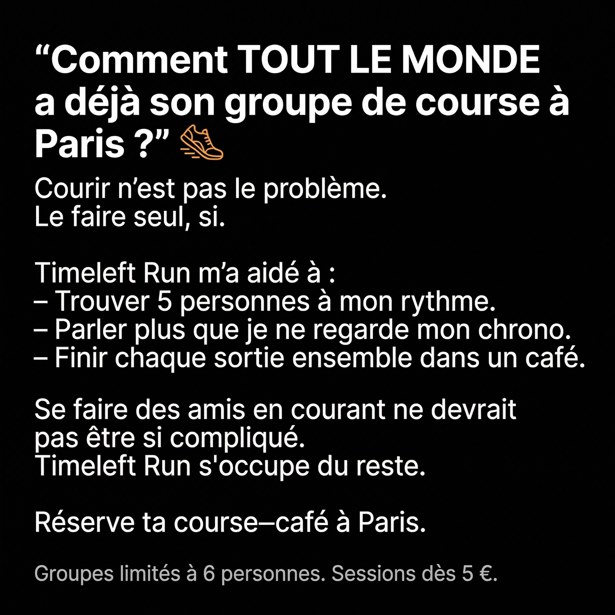 Timeleft Facebook ad