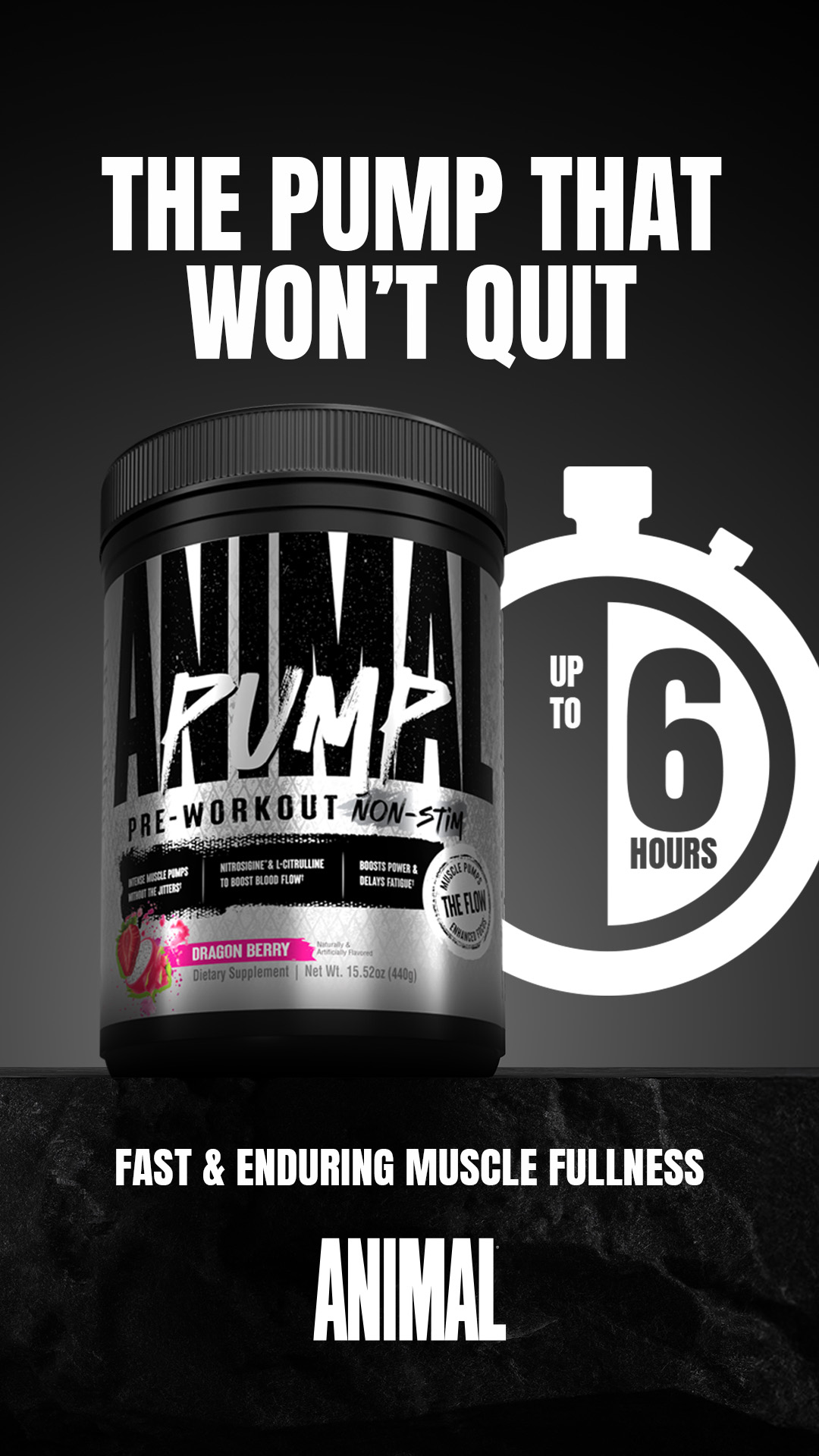 The Official Animal Pak page Facebook ad