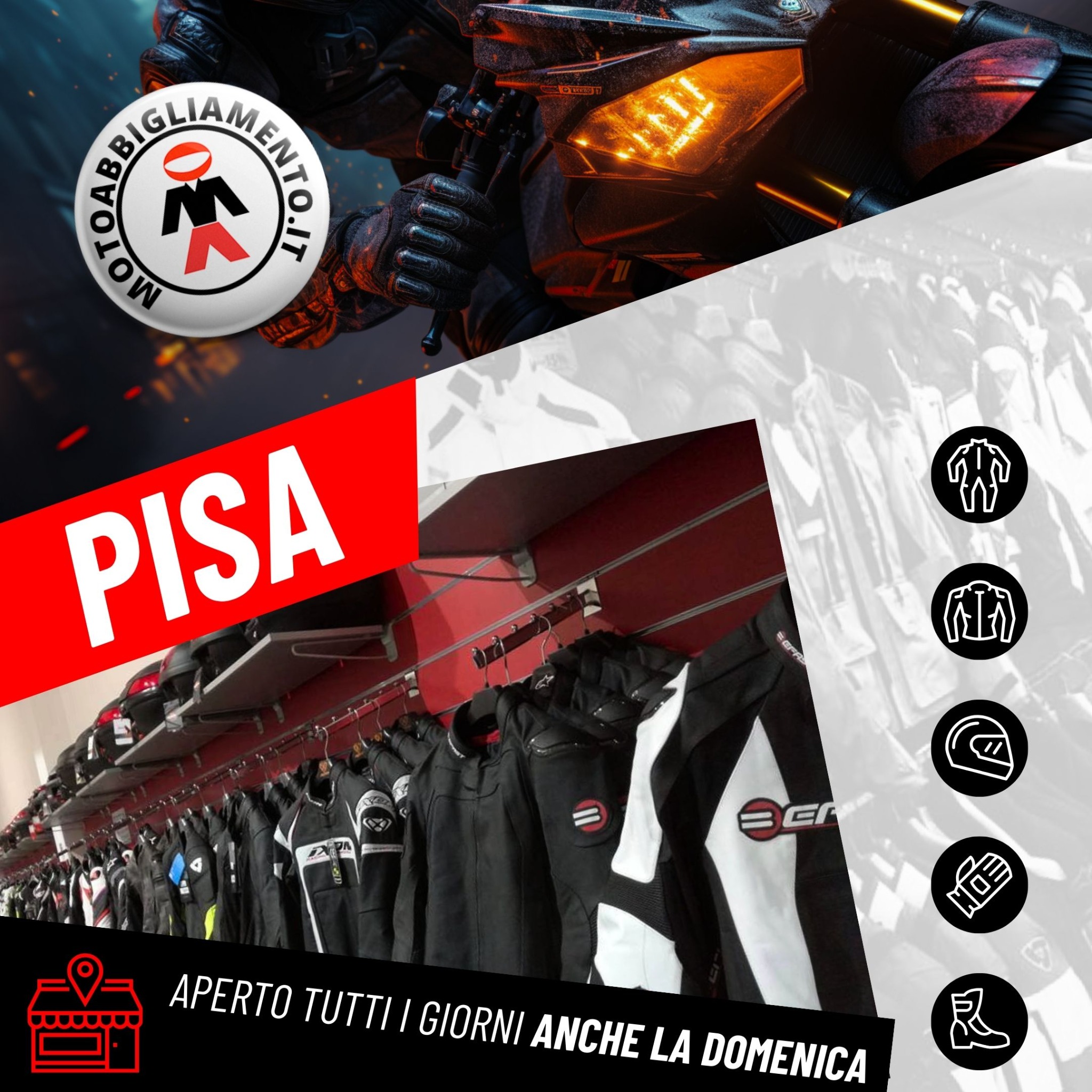 Motoabbigliamento.it Facebook ad from Jan 7, 2025