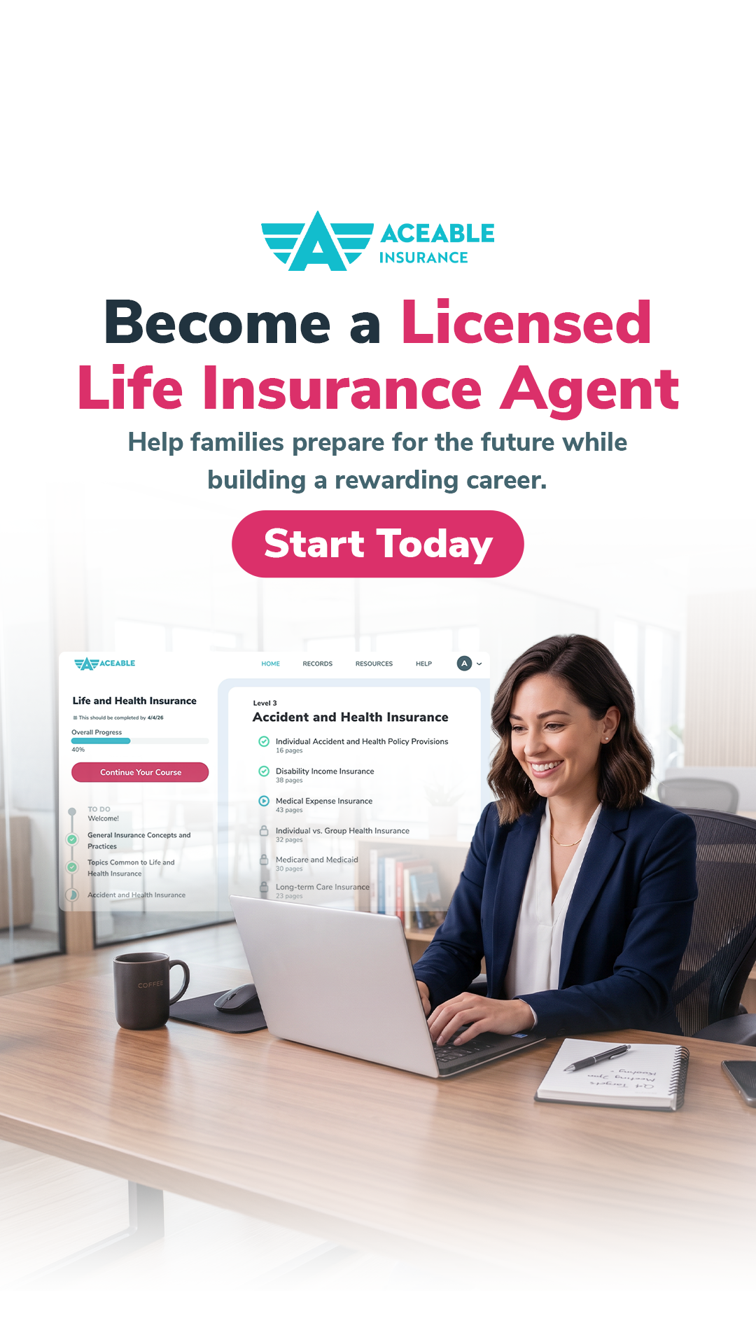 Aceable Insurance Facebook ad
