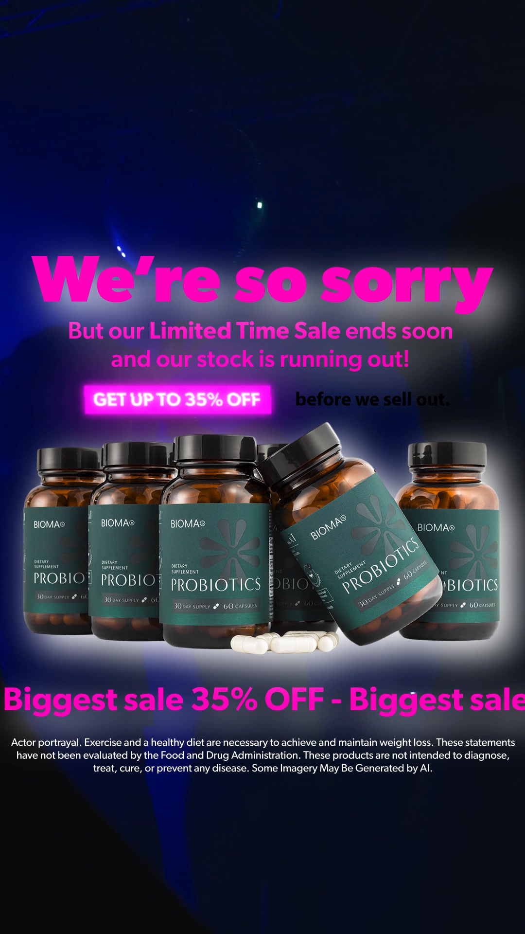 Biomabiotics Facebook ad: Weight Loss Made Easy
