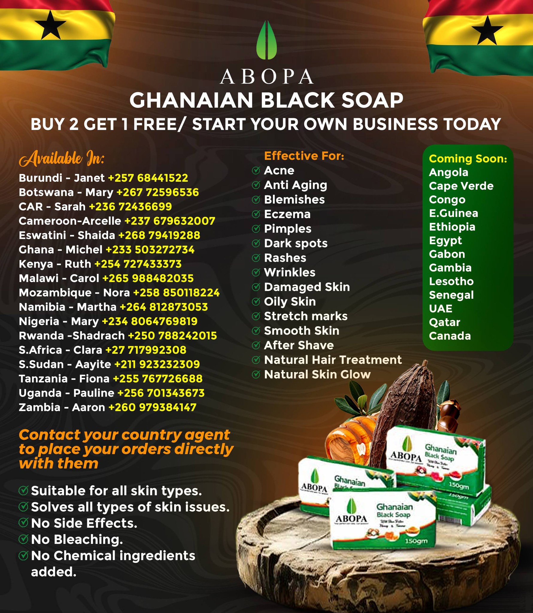 Angel's Beauty Products-Africa Facebook ad: BUY 2,GET 1 FREE!