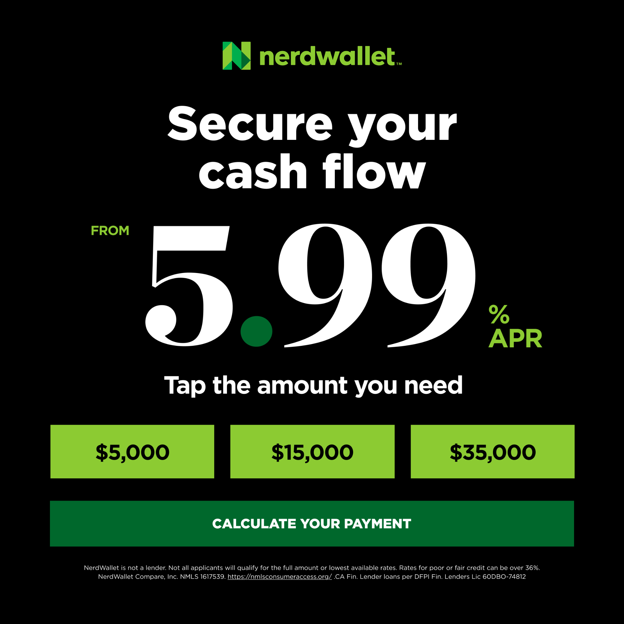 NerdWallet Facebook ad