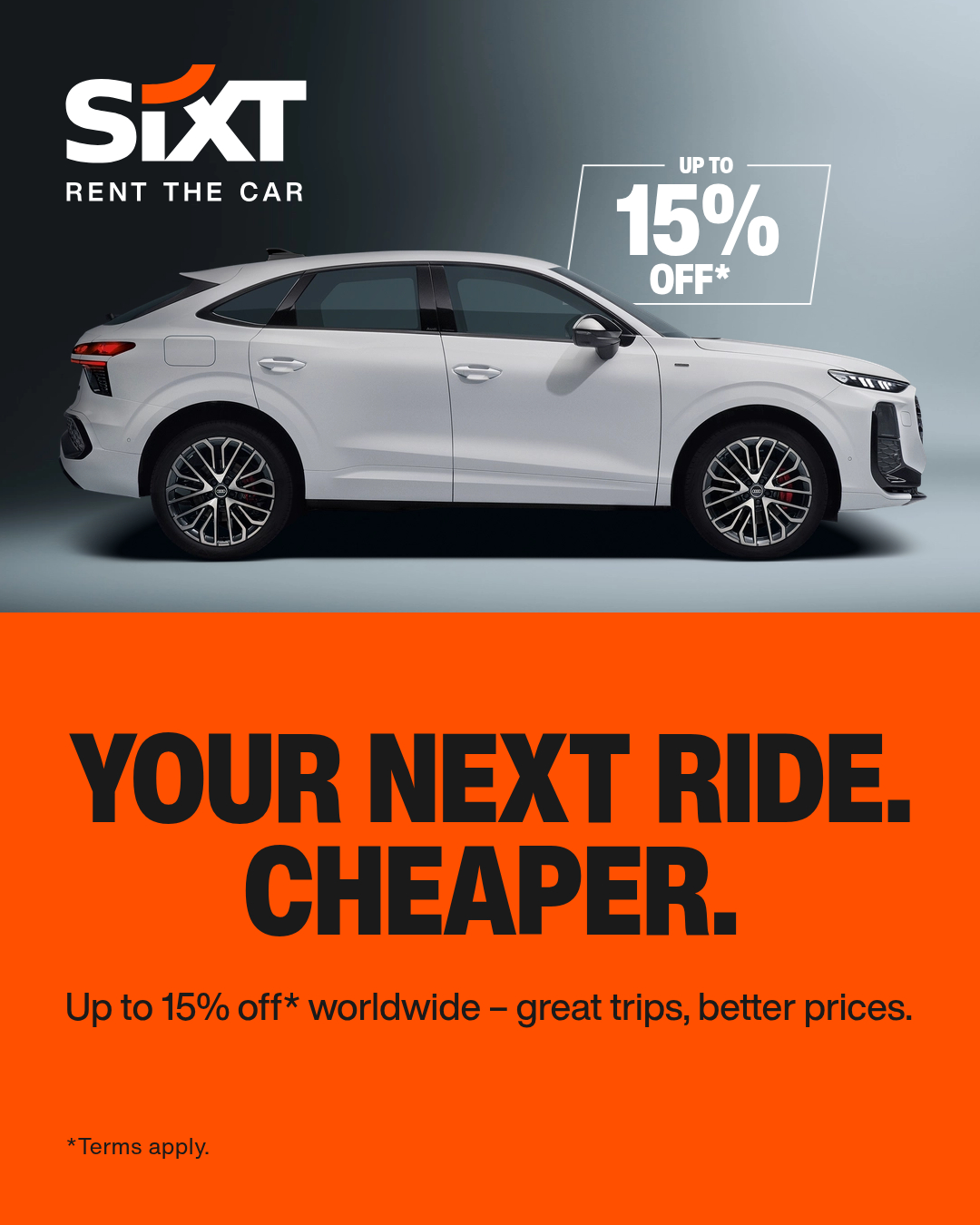 Sixt Facebook ad