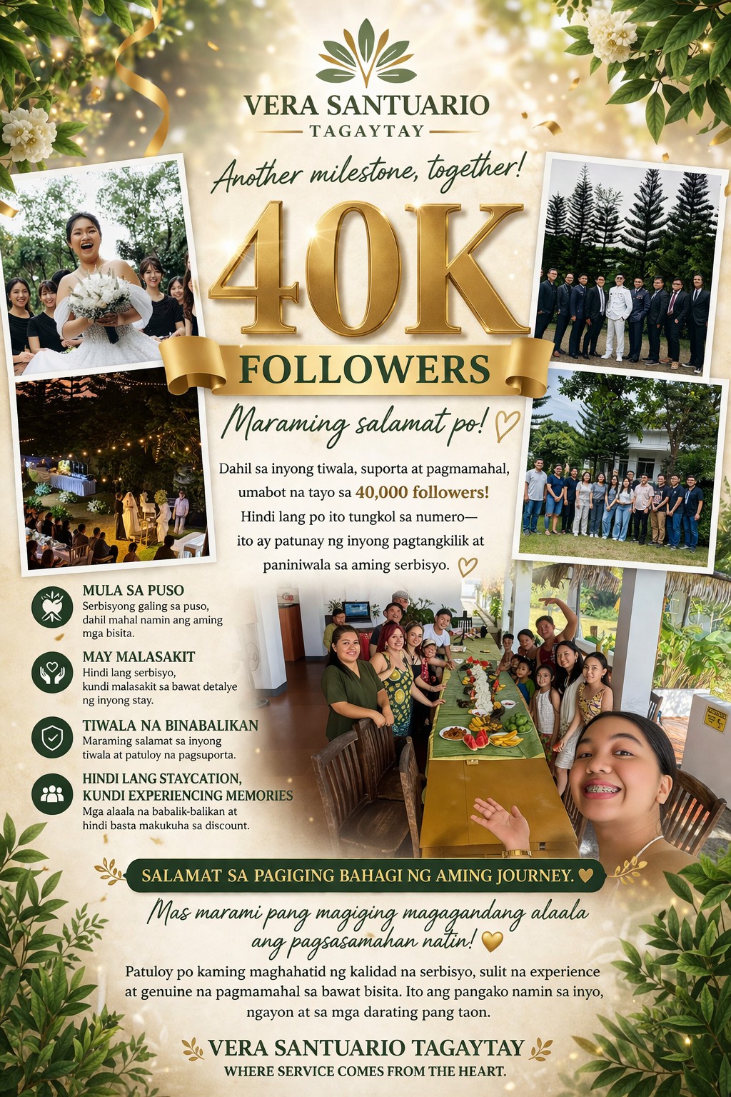 Vera Santuario Tagaytay Facebook ad