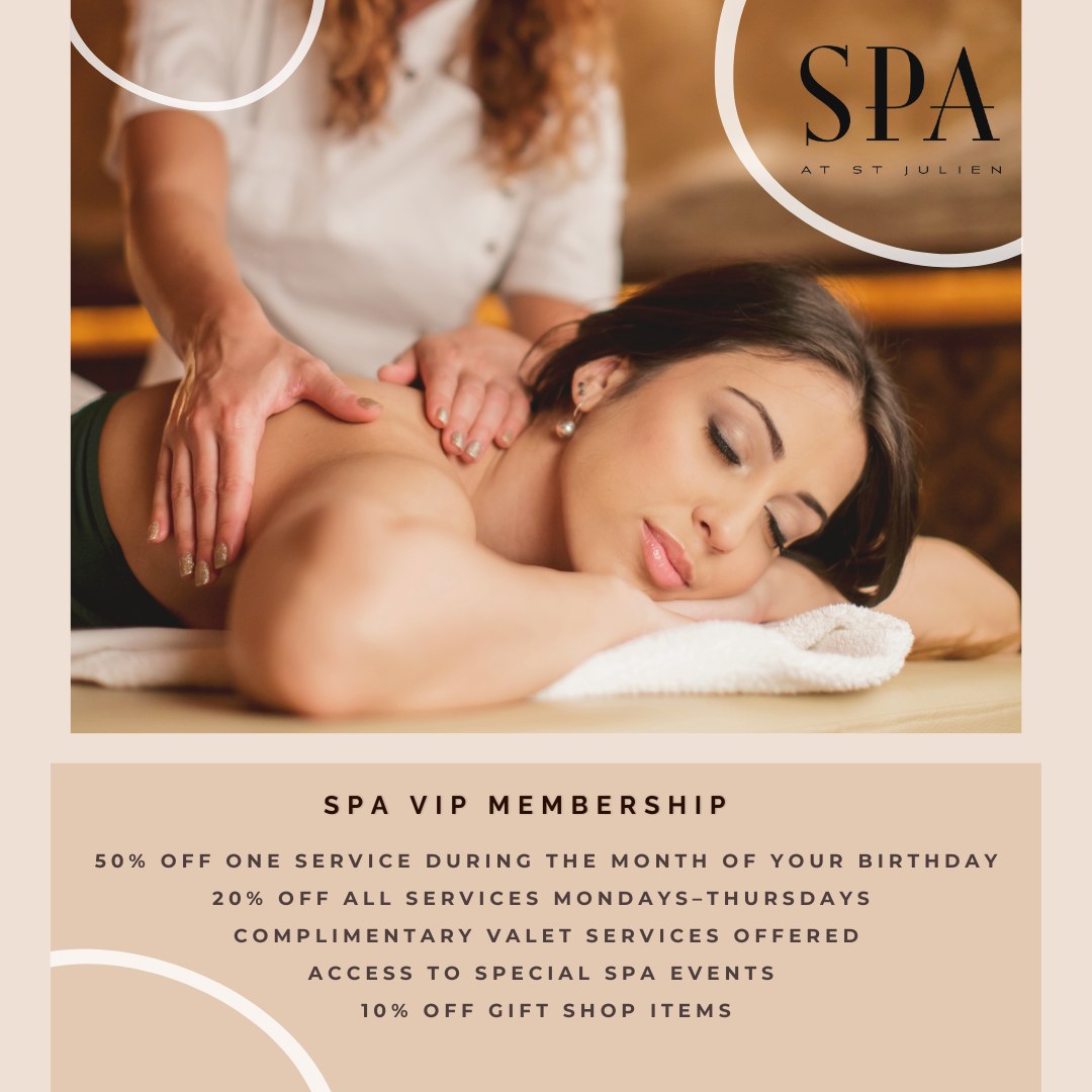 St Julien Hotel & Spa Facebook ad: Treat yourself to year-round relaxation and renewal with…