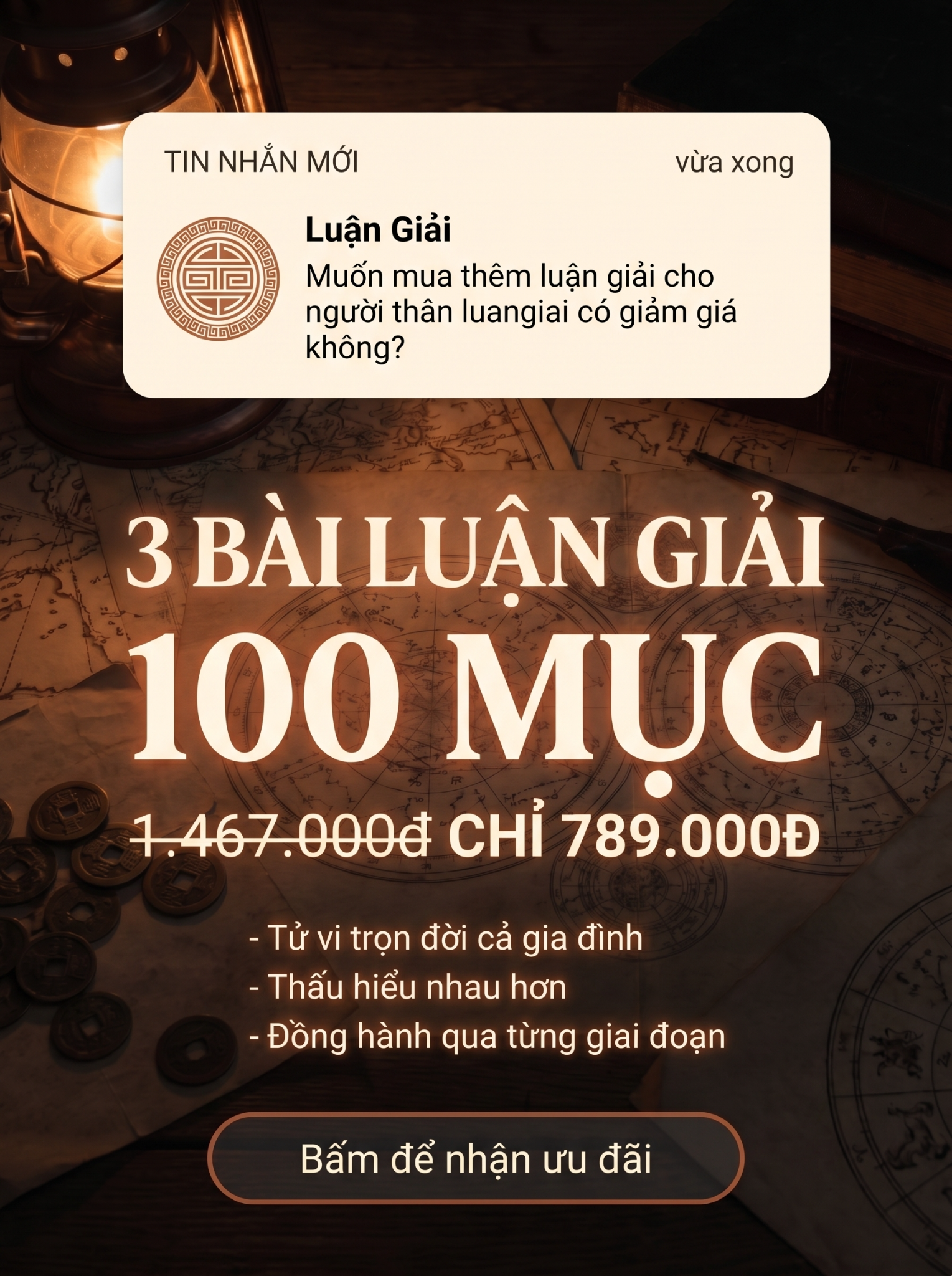 Luangiai.vn - Tra Cứu & Luận Giải Tử Vi Trọn Đời Facebook ad