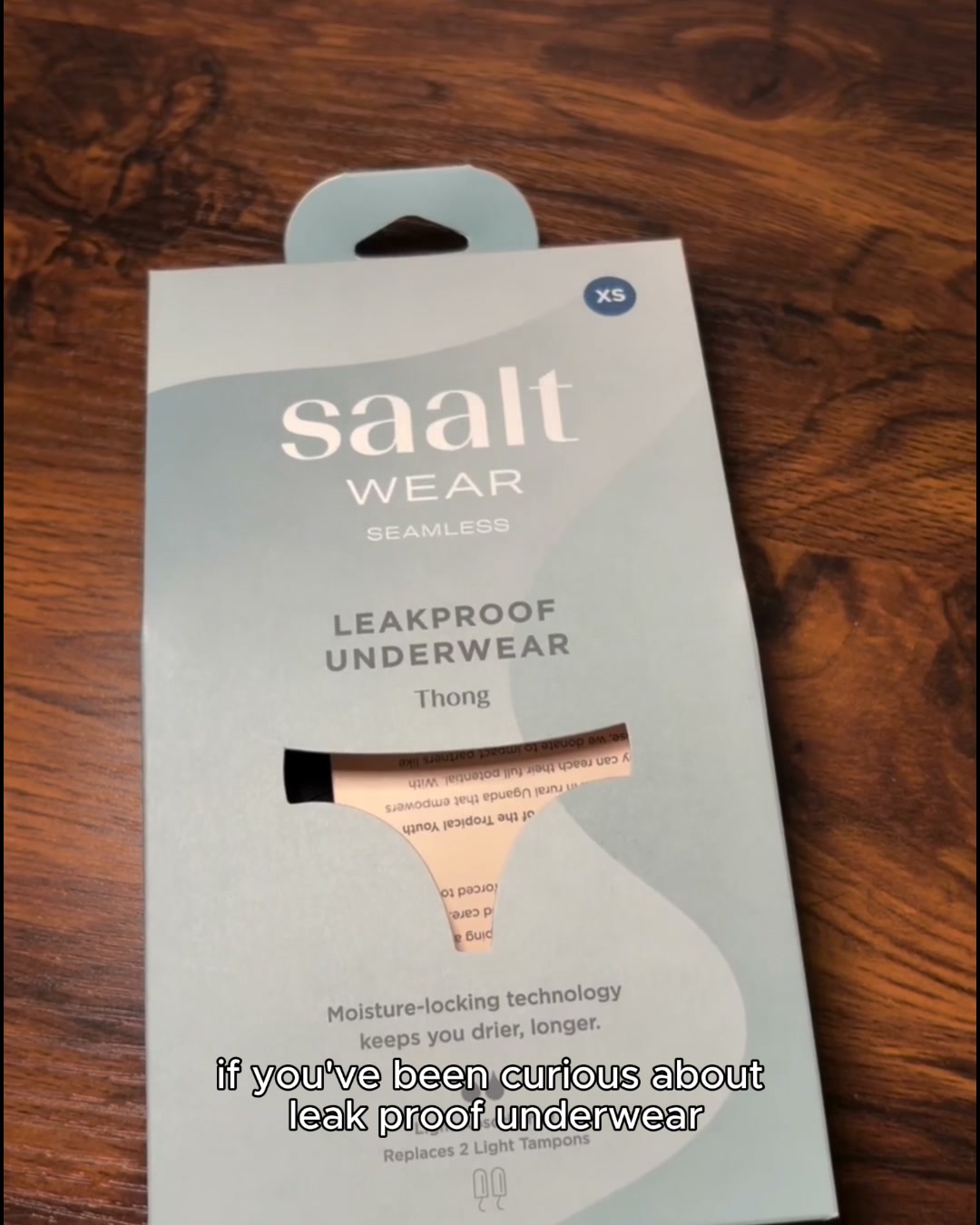 Saaltco Facebook ad: Truly seamless, totally leakproof.