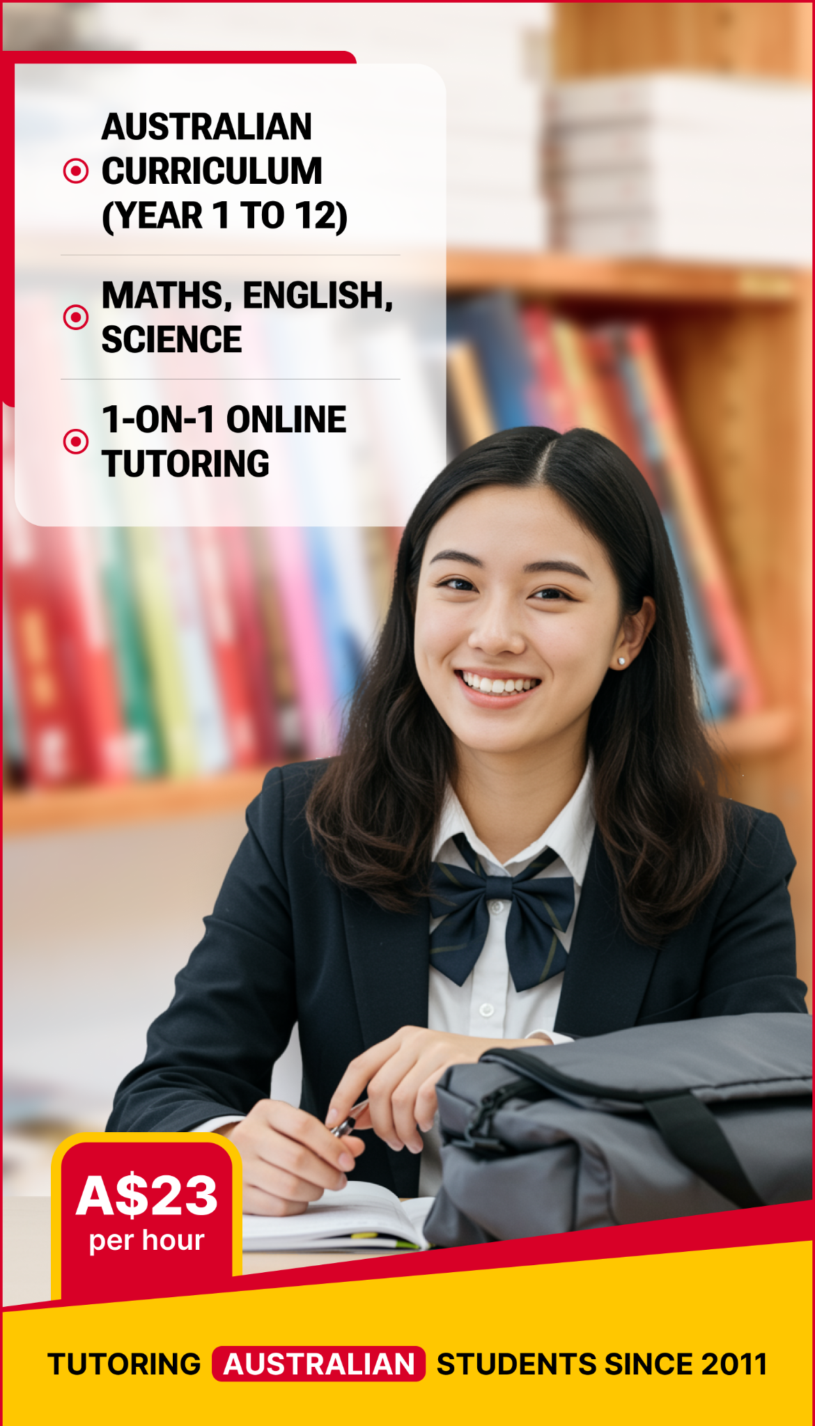 Jaya's Academy Facebook ad