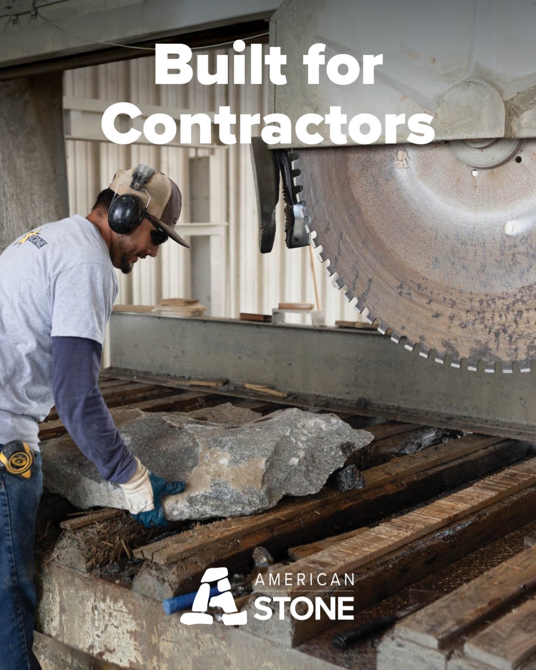 American Stone Facebook ad: Built for Contractors