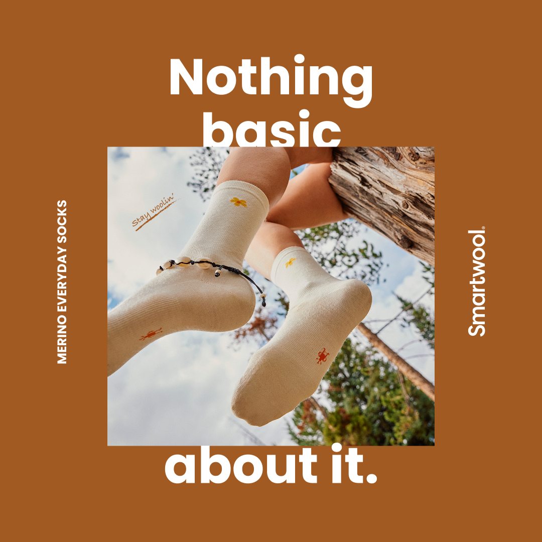 Smartwool Facebook ad: Feeling good is essential.
