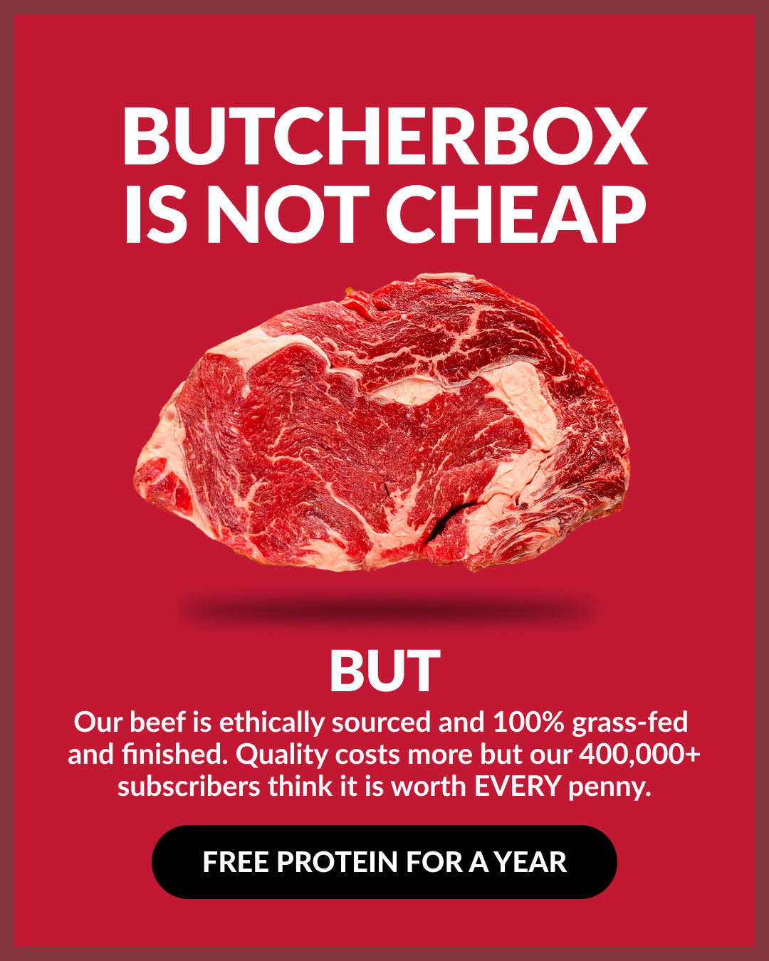 ButcherBox Facebook ad
