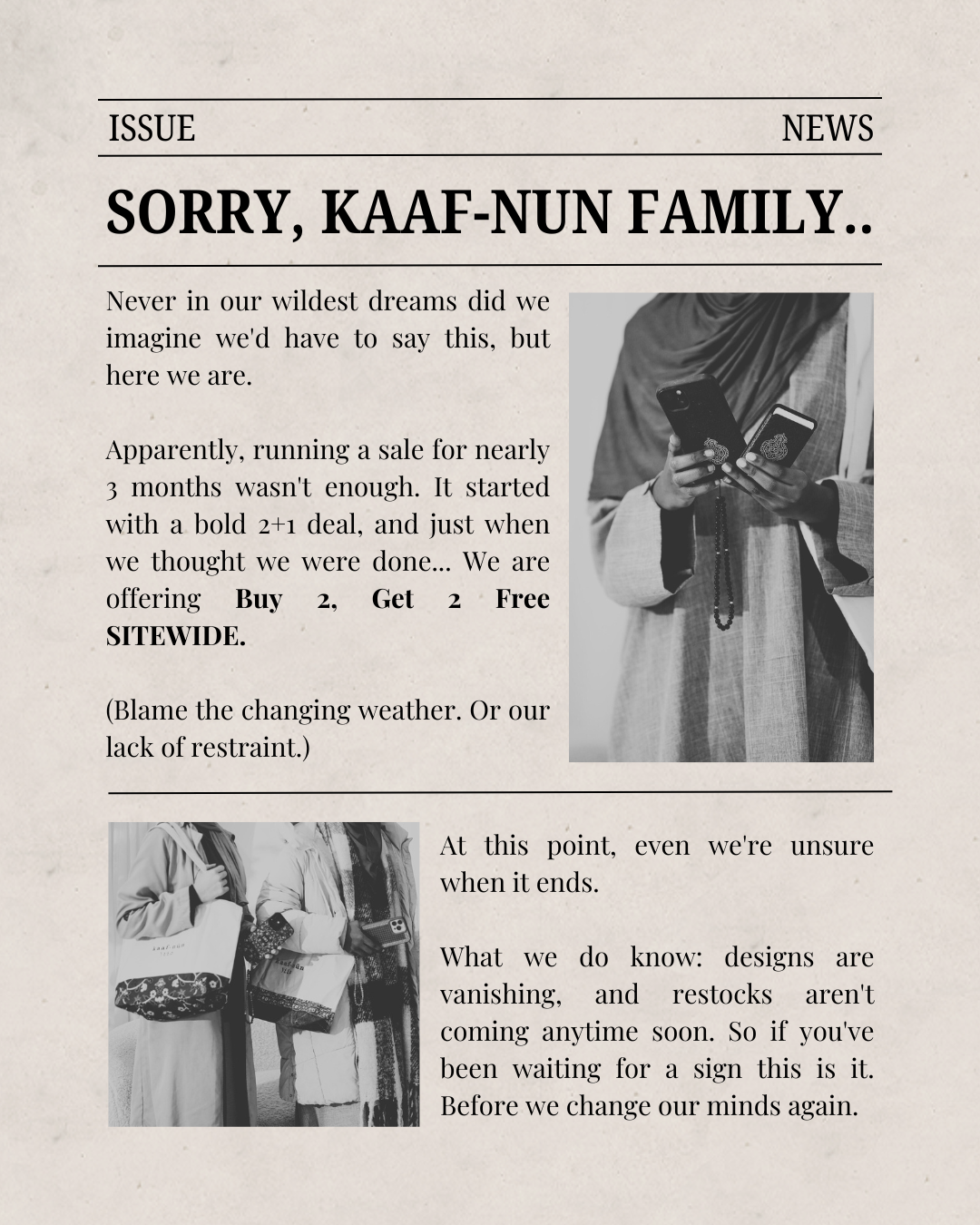 Kaaf-Nūn Facebook ad