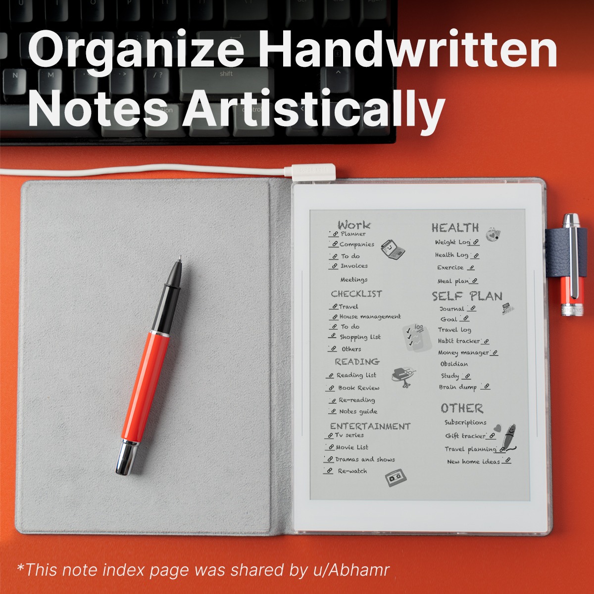 Supernote Facebook ad: The Supernote replaced all my notebooks AND I…