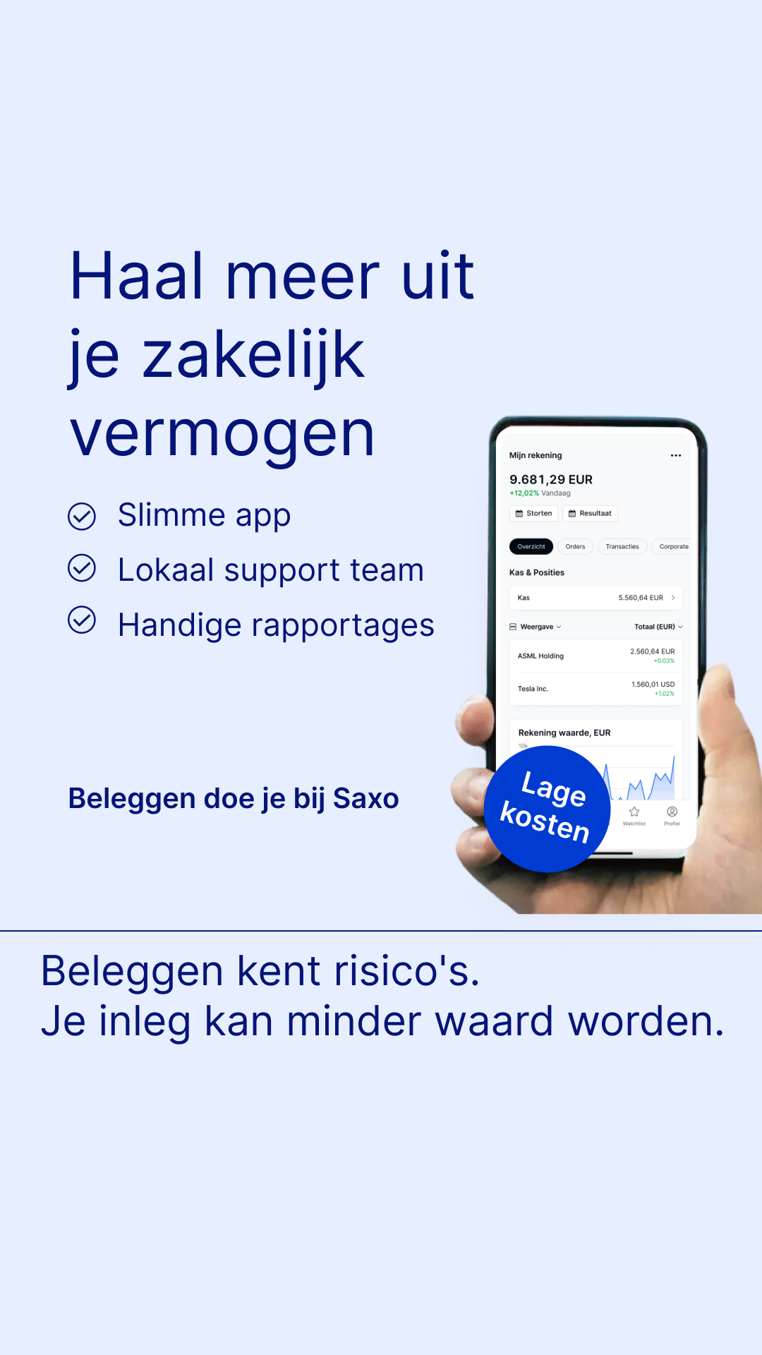 Saxo Bank Nederland Facebook ad