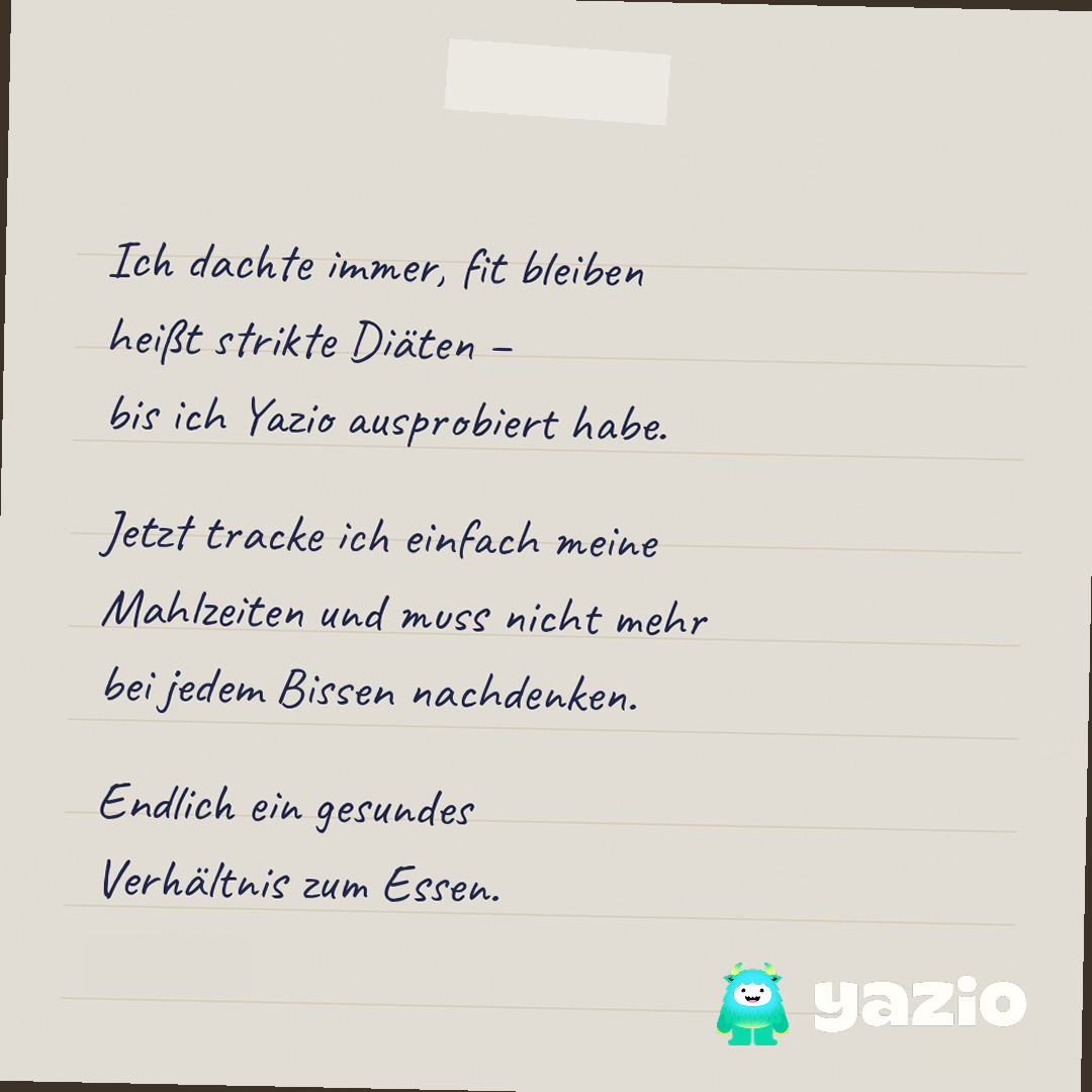 YAZIO Facebook ad
