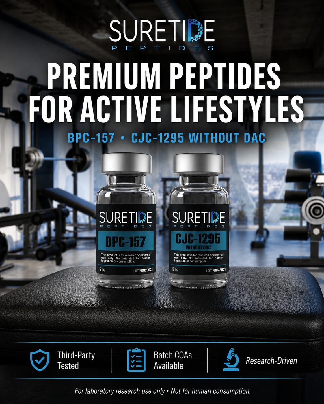 SureTide Peptides Facebook ad from Jul 10, 2026