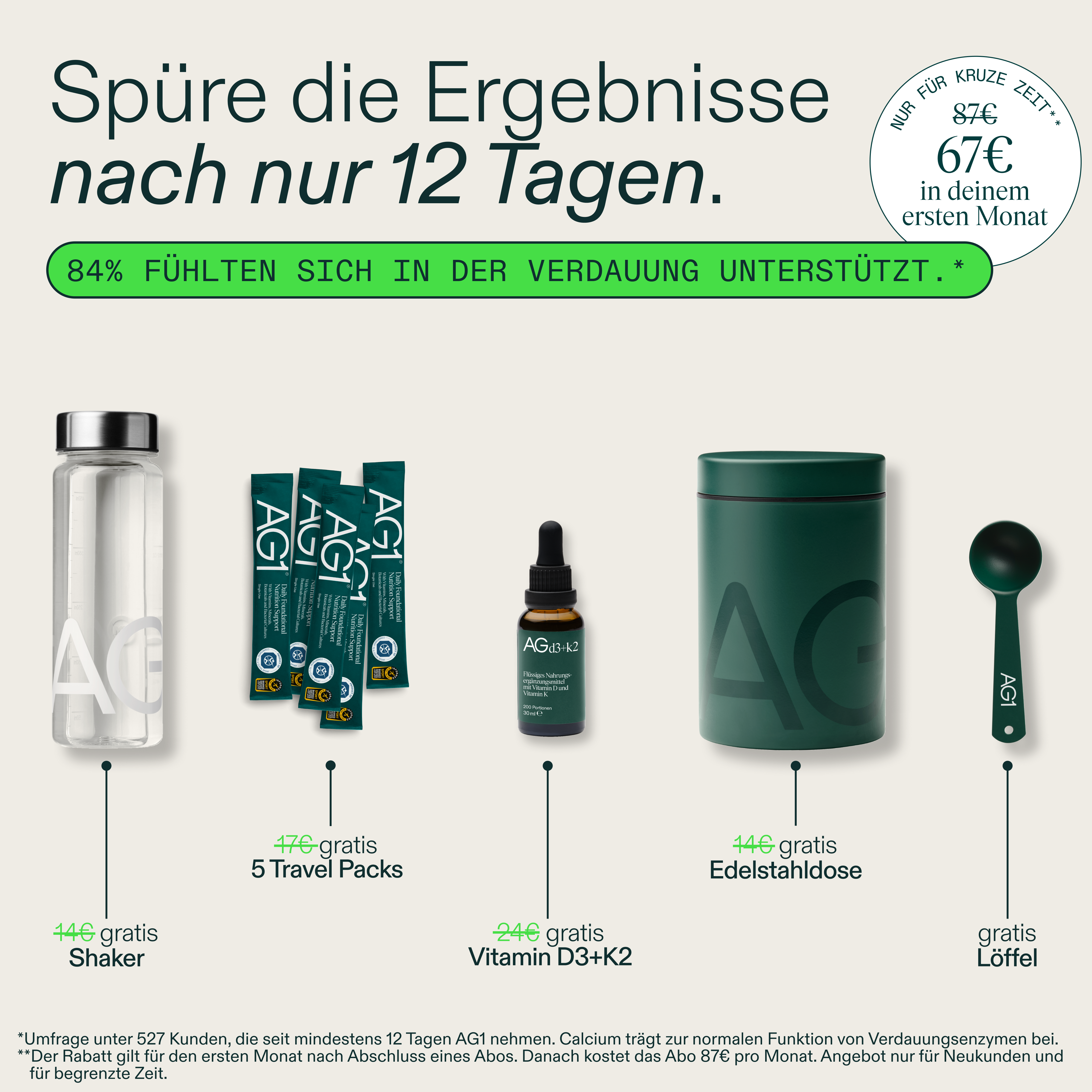 AG1 Deutschland Facebook ad