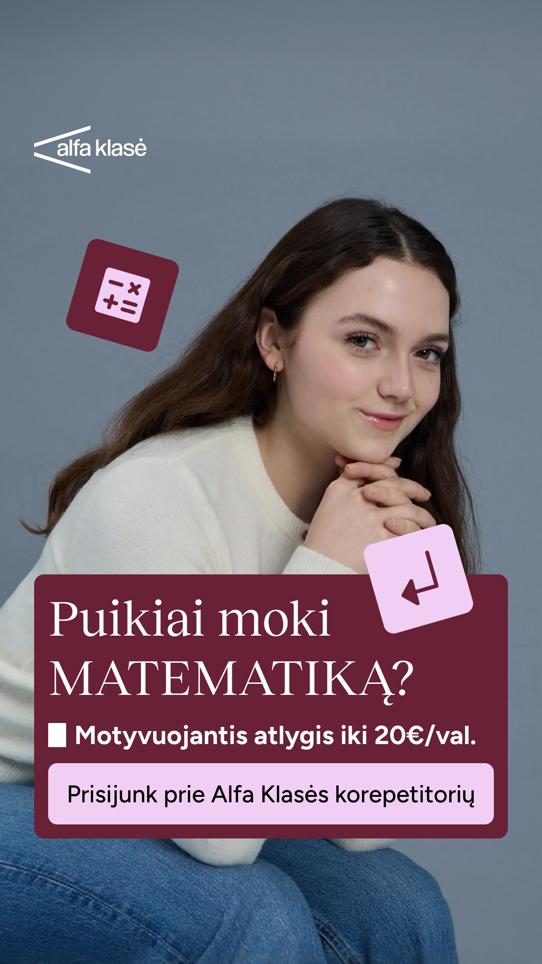 Alfa Klasė Facebook ad