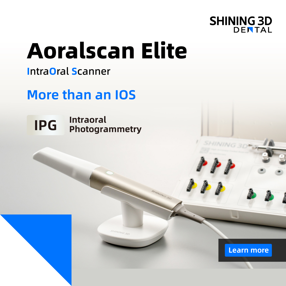 SHINING 3D DENTAL Facebook ad: Meet Aoralscan Elite, the revolutionary 2-in-1 Intraoral…