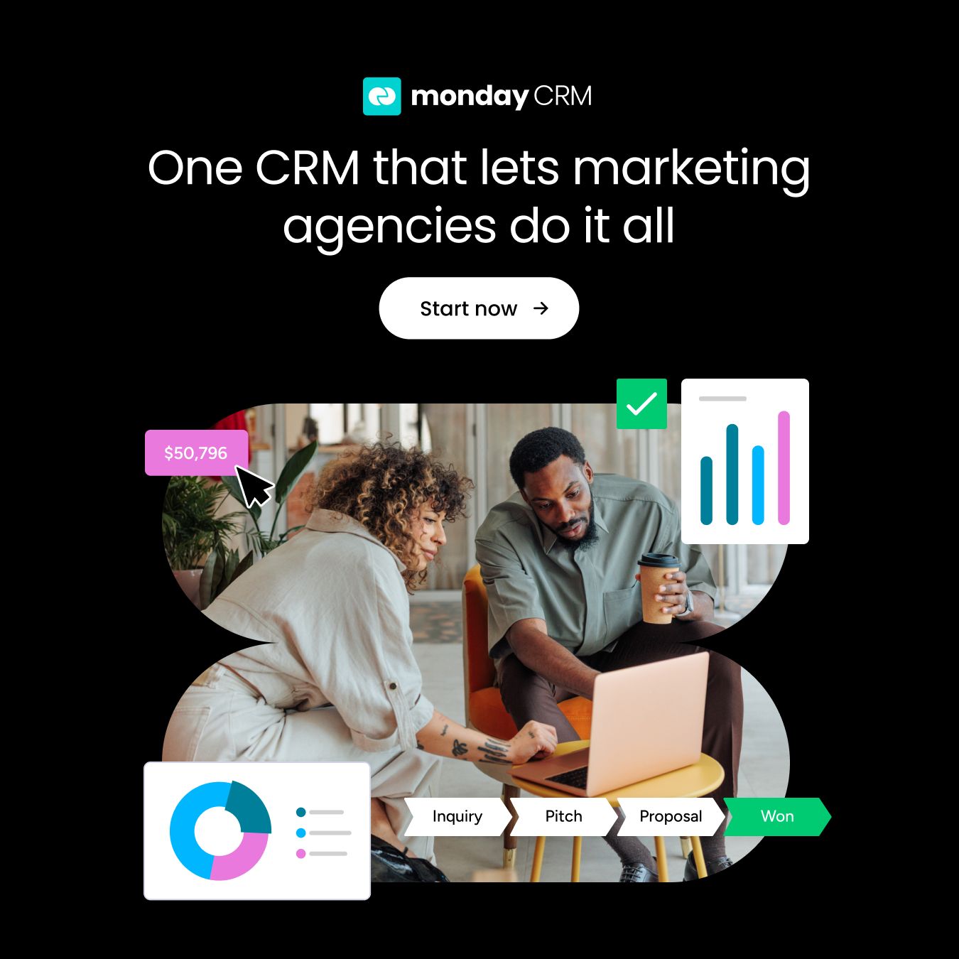 monday CRM Facebook ad