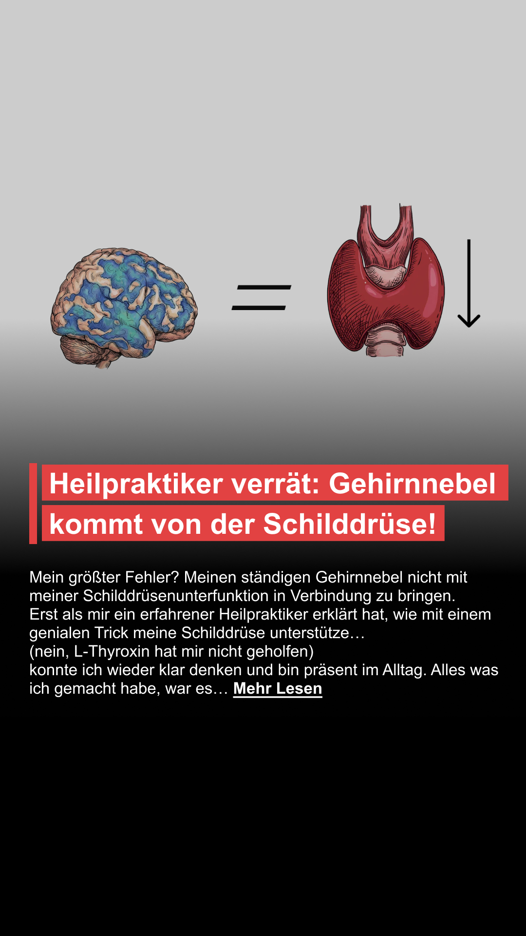 Mission Schilddrüse Facebook ad