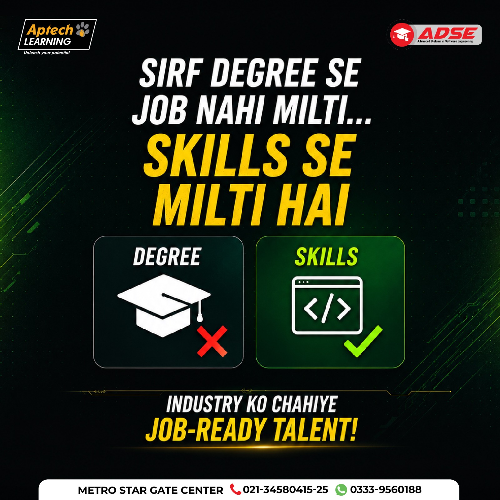 Aptech Metro Star Gate Facebook ad