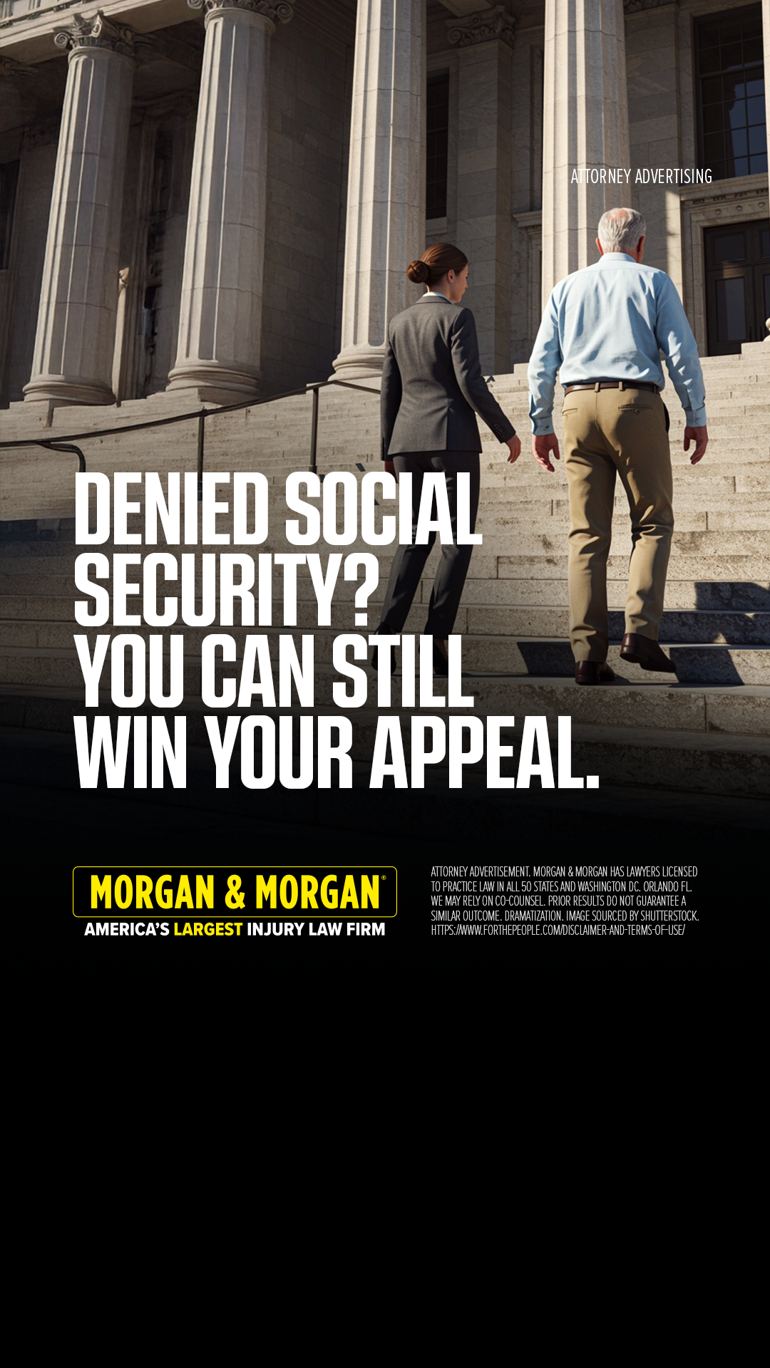 Morgan & Morgan Facebook ad