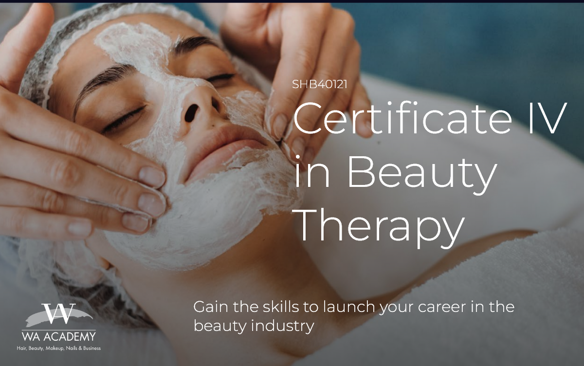 WA Academy Facebook ad: SHB40121 CERTIFICATE IV IN BEAUTY THERAPY, WA Academy
