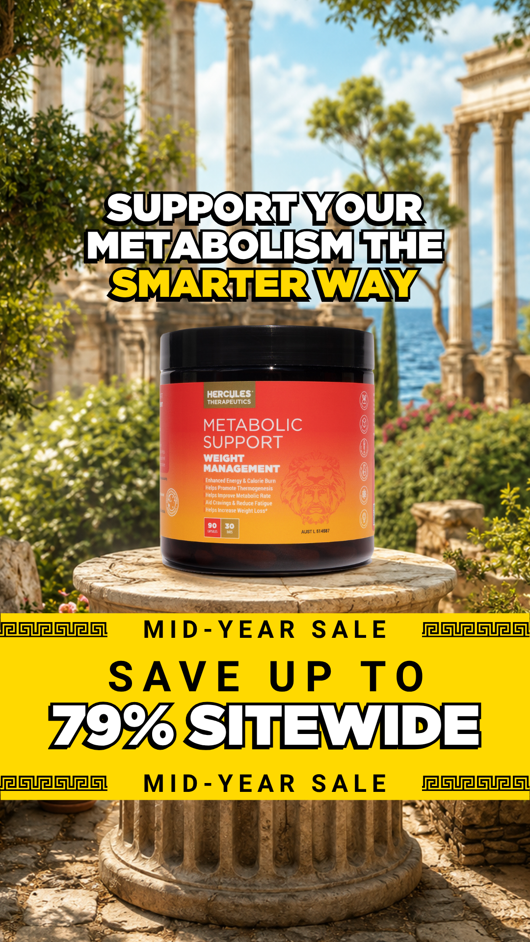Hercules Supplements Aust Facebook ad