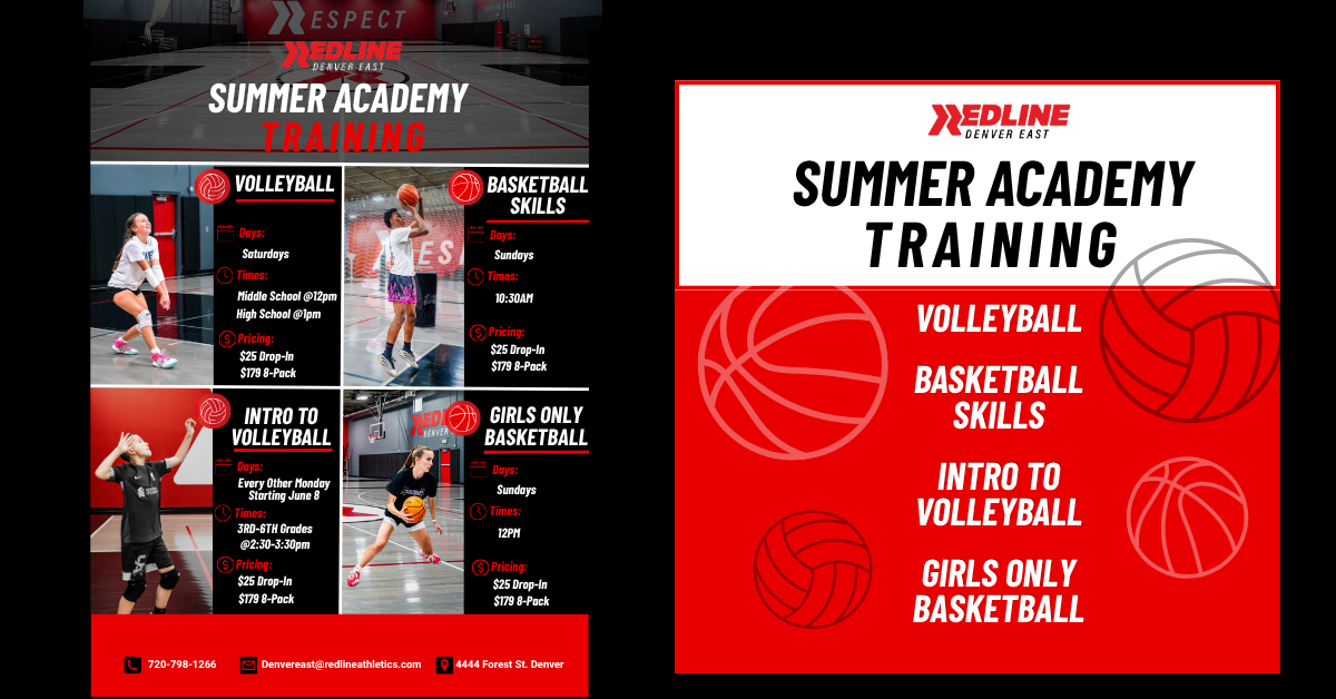 Redline Athletics Denver East Facebook ad: Our Summer Academies Starts Soon