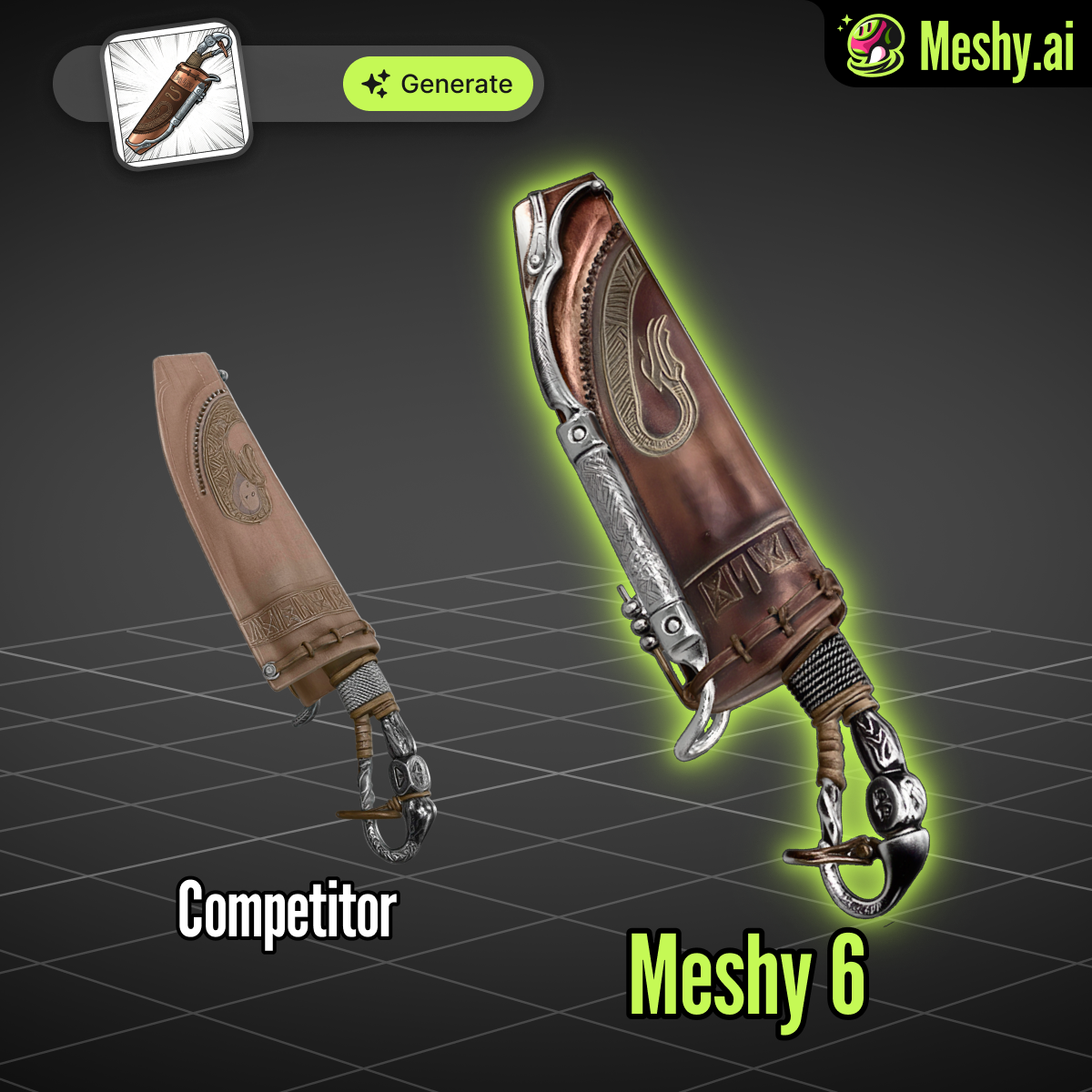 Meshy Facebook ad
