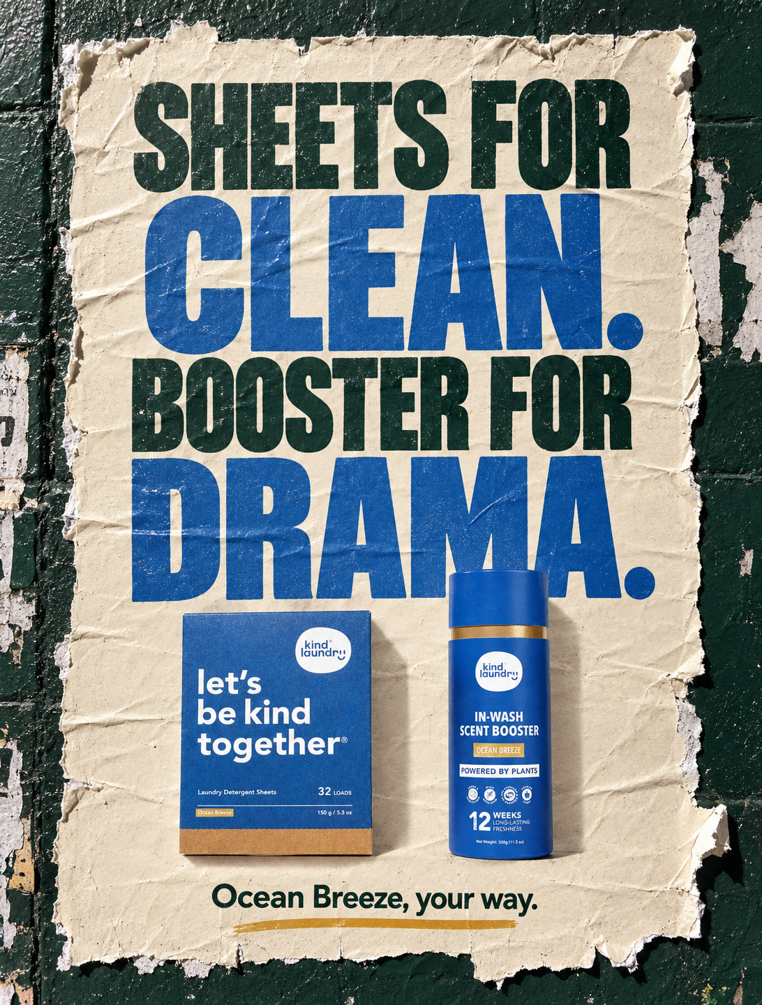 Kind Laundry Facebook ad: Plant-Powered Freshness From Subtle to Statement
