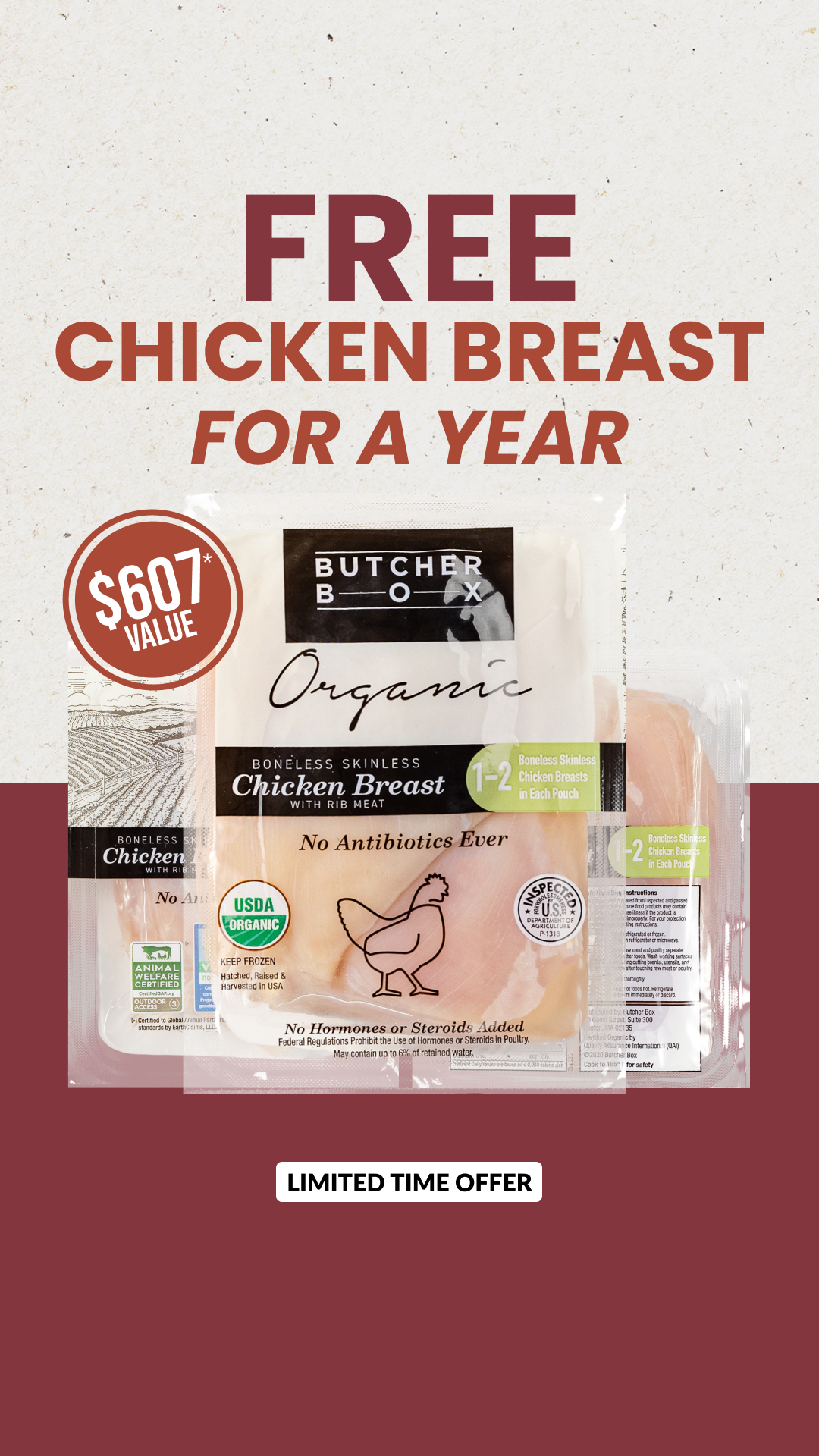 ButcherBox Facebook ad