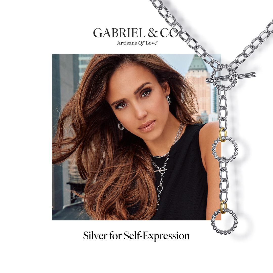 Gabriel & Co. Facebook ad: One necklace changes everything