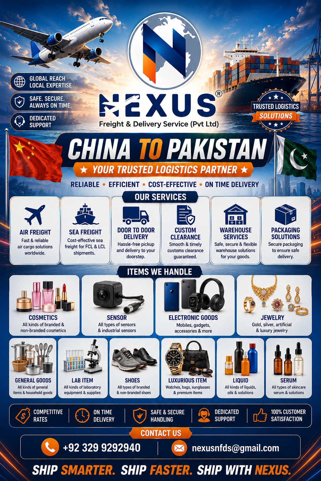 Nexus Freight and Delivery Services Pvt Ltd Facebook ad from Jun 9, 2026