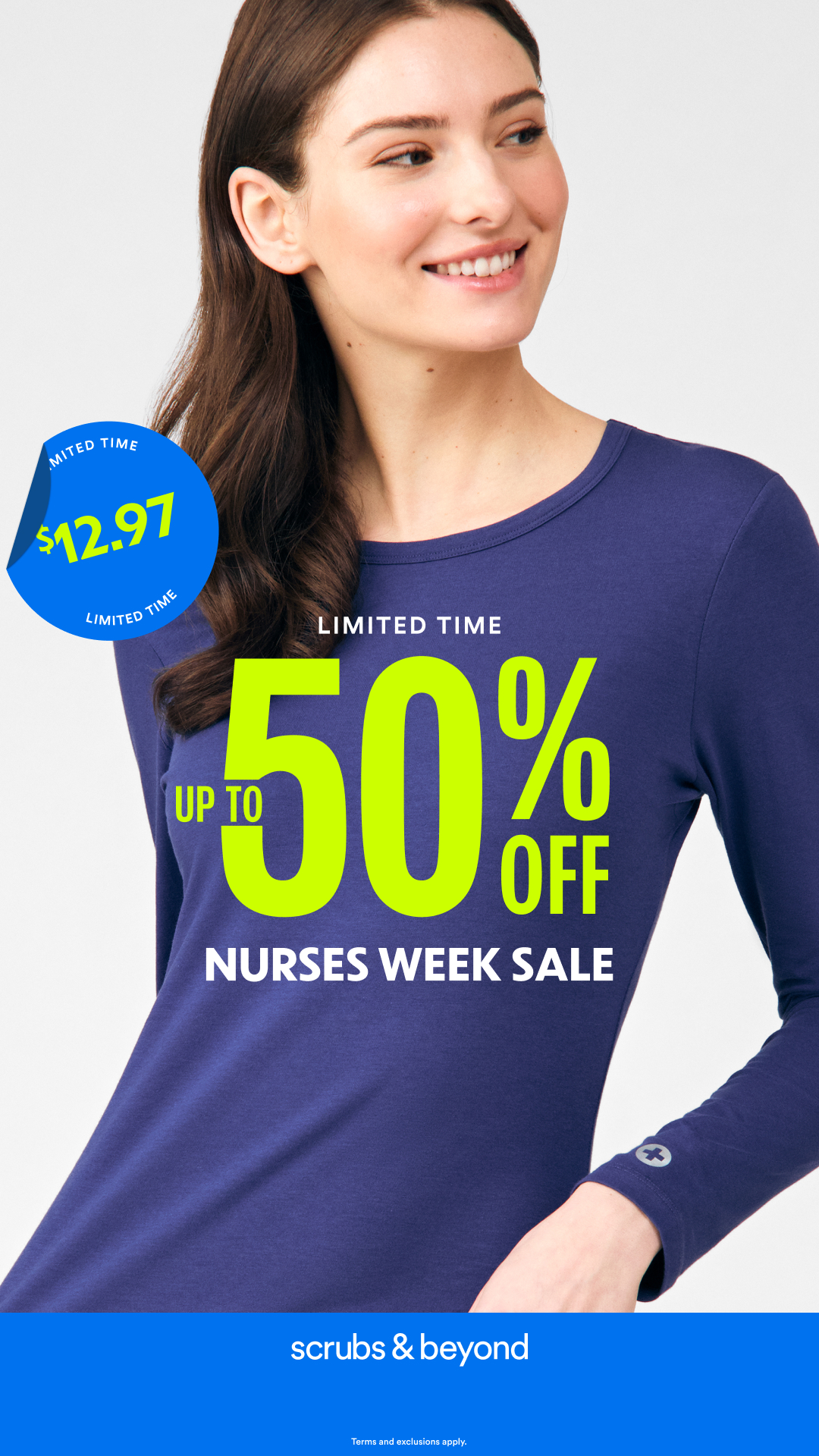 Scrubs & Beyond Facebook ad