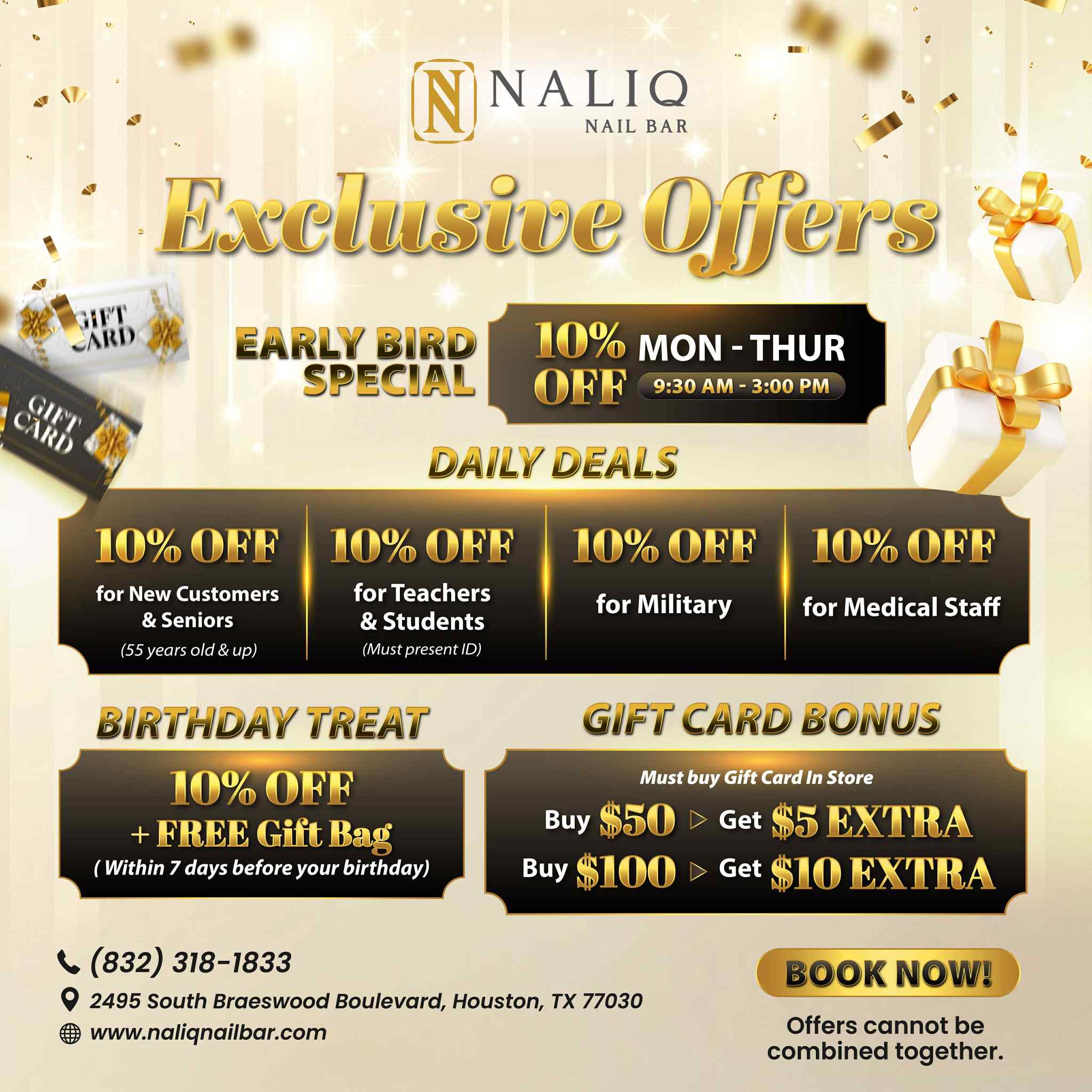 Naliq Nail Bar Facebook ad: ๐๐๐ ๐๐๐๐๐๐๐ ๐๐ญ ๐๐๐ฅ๐ข๐ช ๐๐๐ข๐ฅ ๐๐๐ซ!