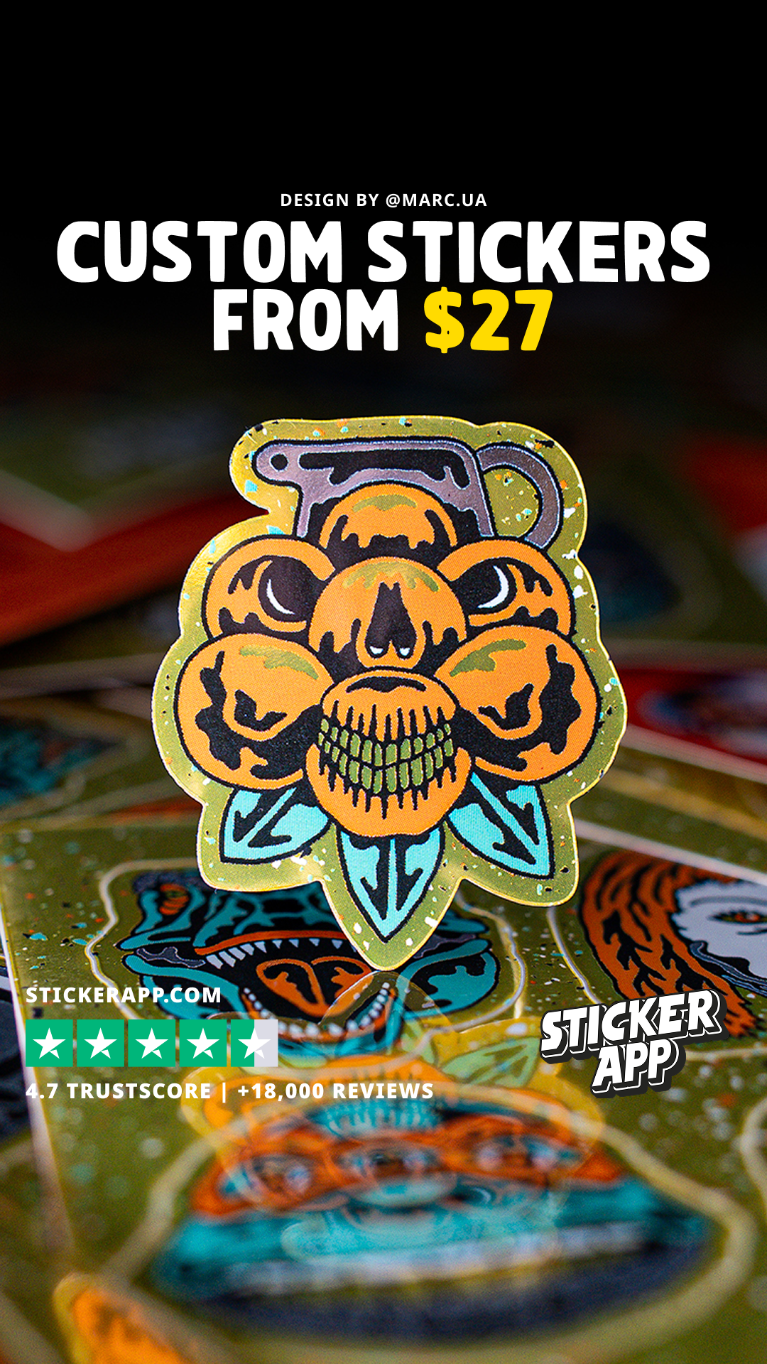 StickerApp Facebook ad