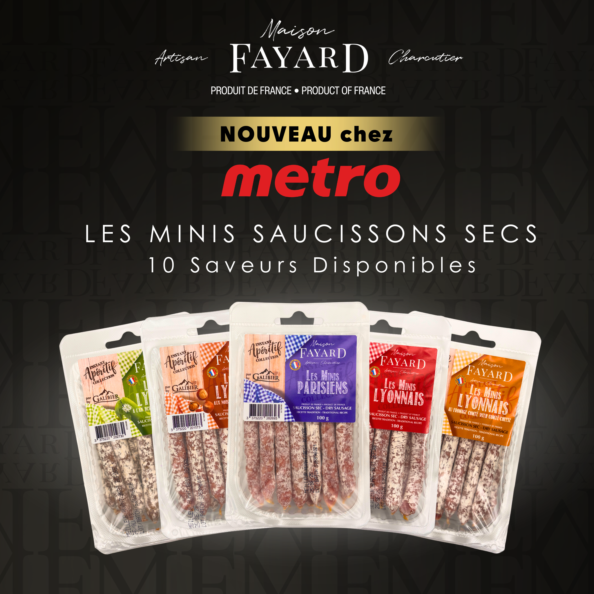 Maison Fayard Facebook ad: Les Minis Saucissons Secs Maison FAYARD