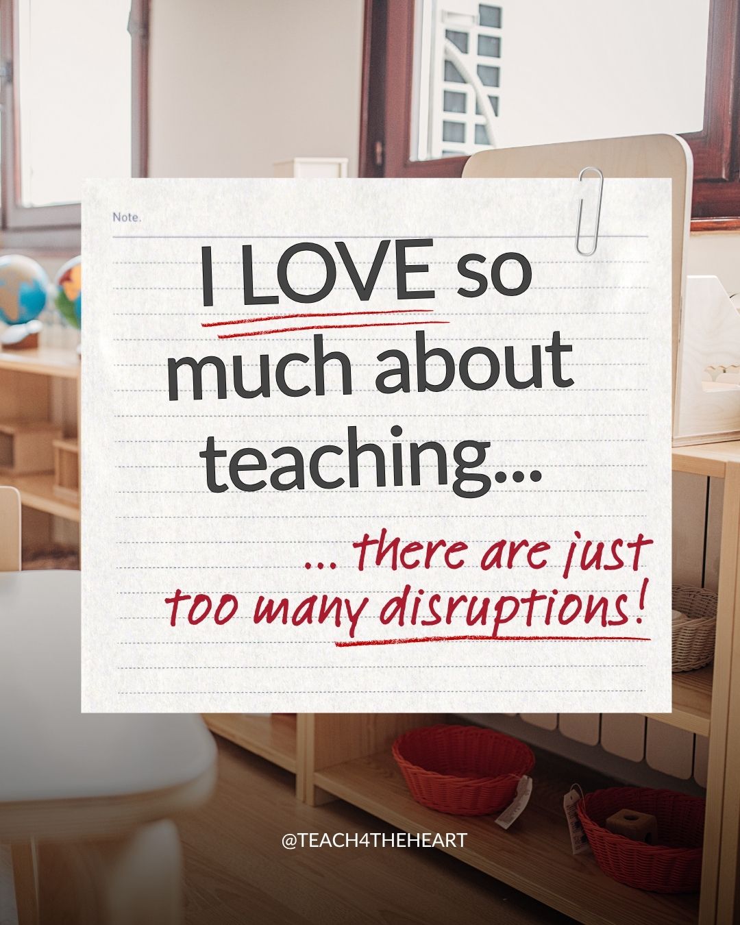 Teach 4 the Heart Facebook ad