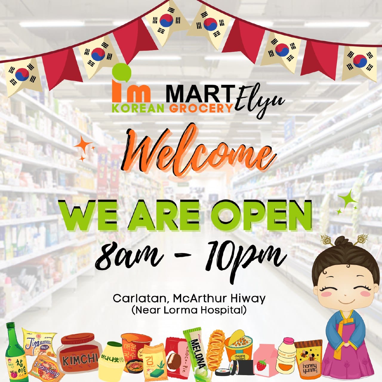 I'M Mart Korean Grocery - ELYU Facebook ad: Korean Grocery in ELYU