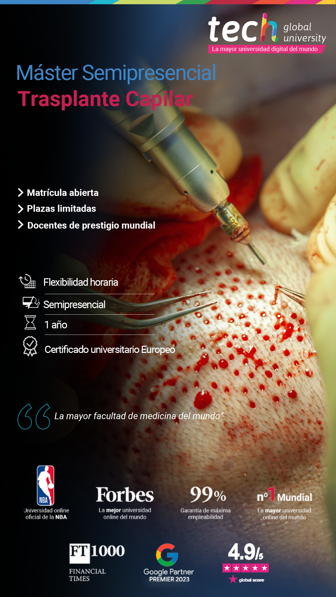 Tech school of medicine Facebook ad from Oct 9, 2025