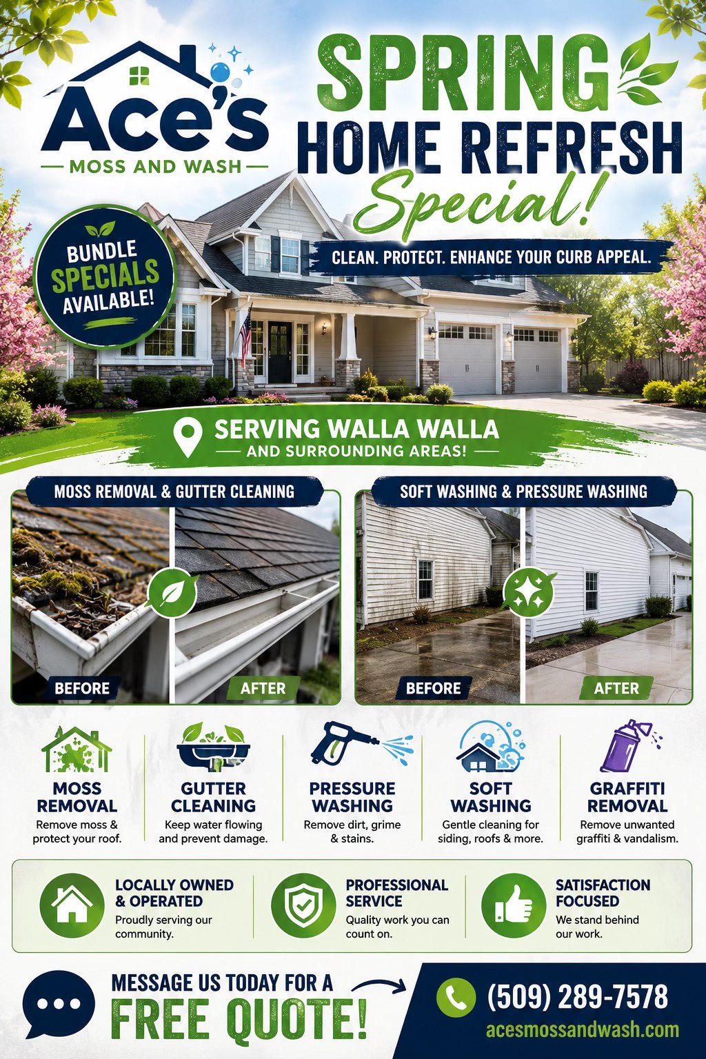 Ace's Moss and Wash Facebook ad