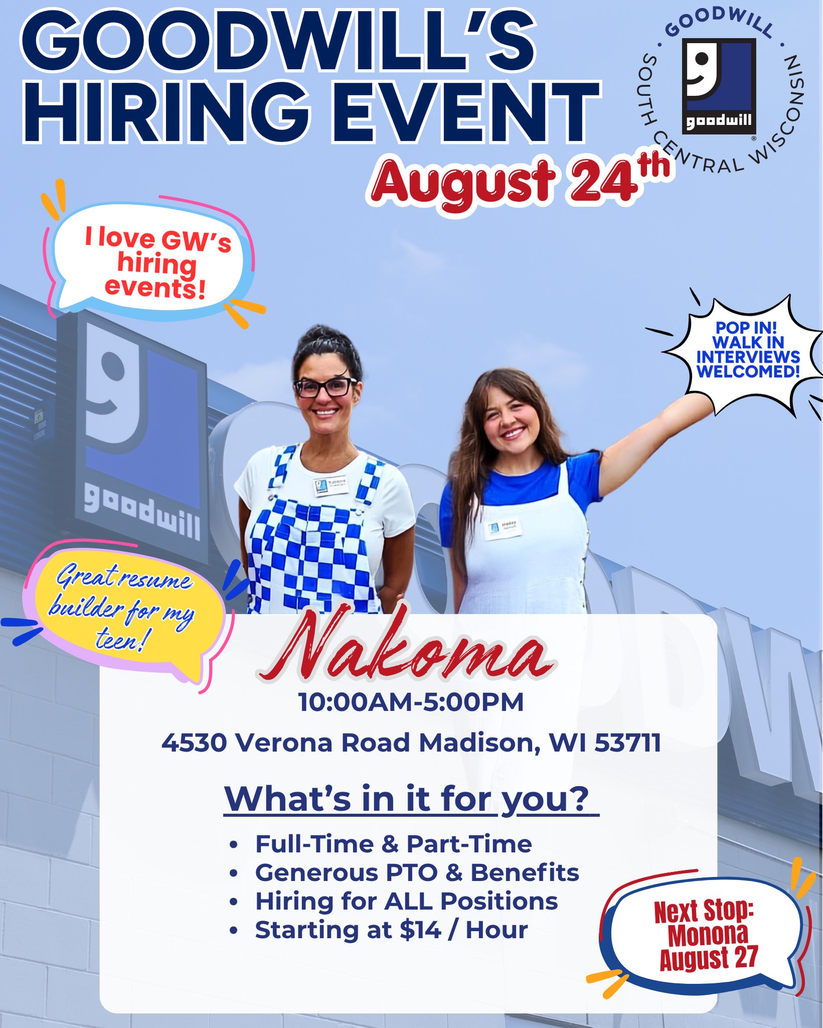 Goodwill of South Central Wisconsin Facebook ad