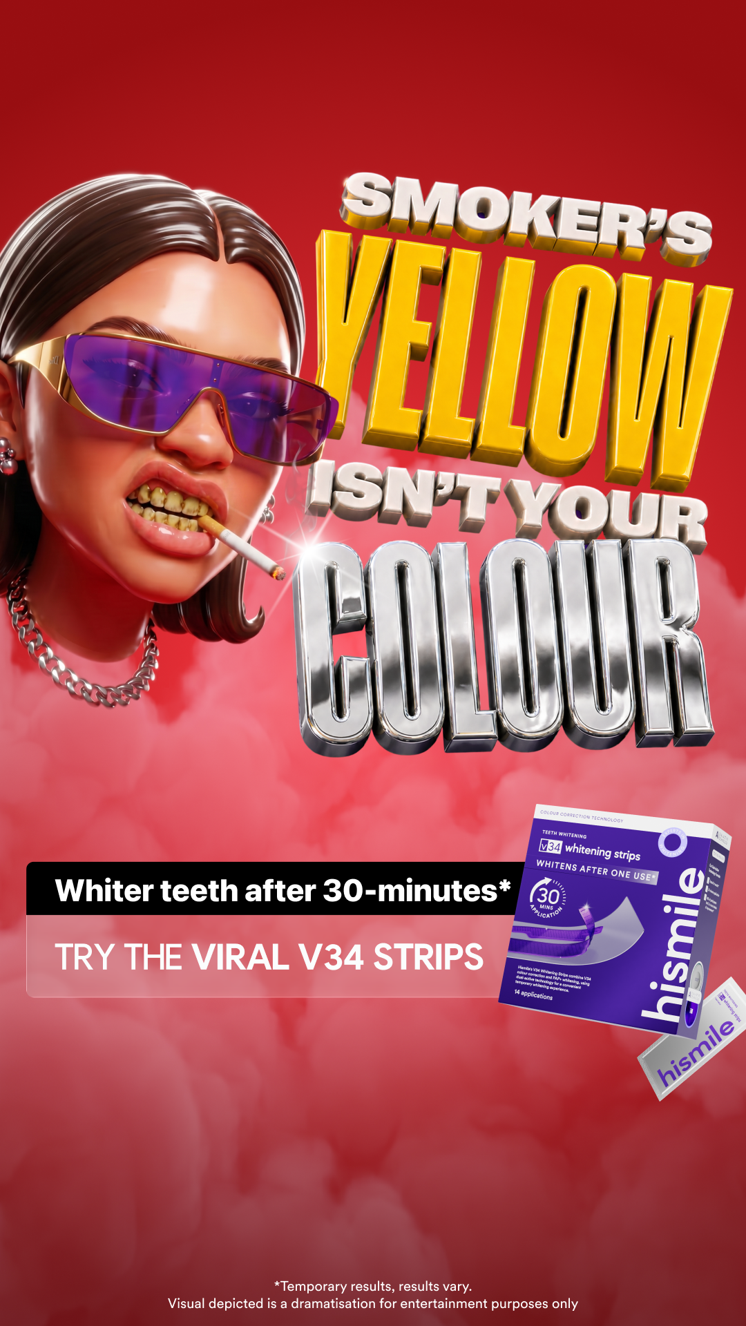 Hismile Facebook ad