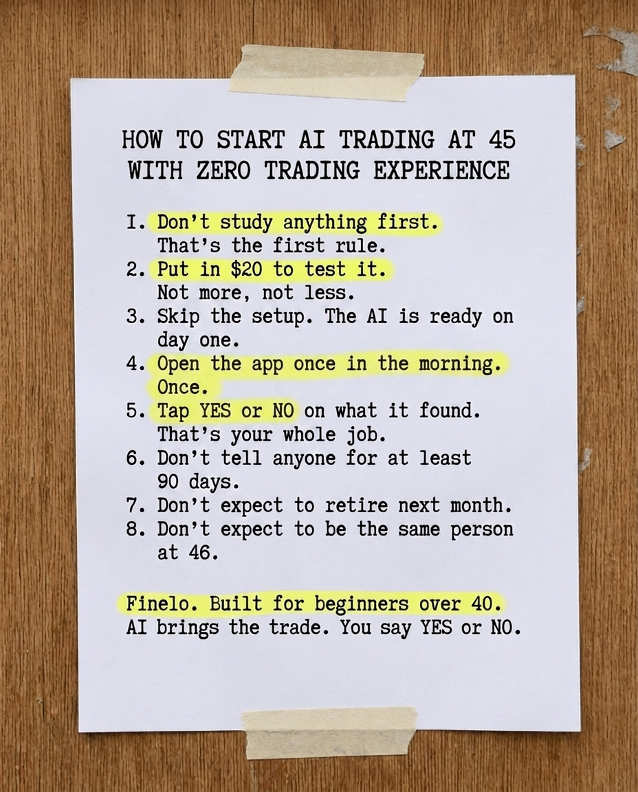 Finelo Facebook ad: Start Now!