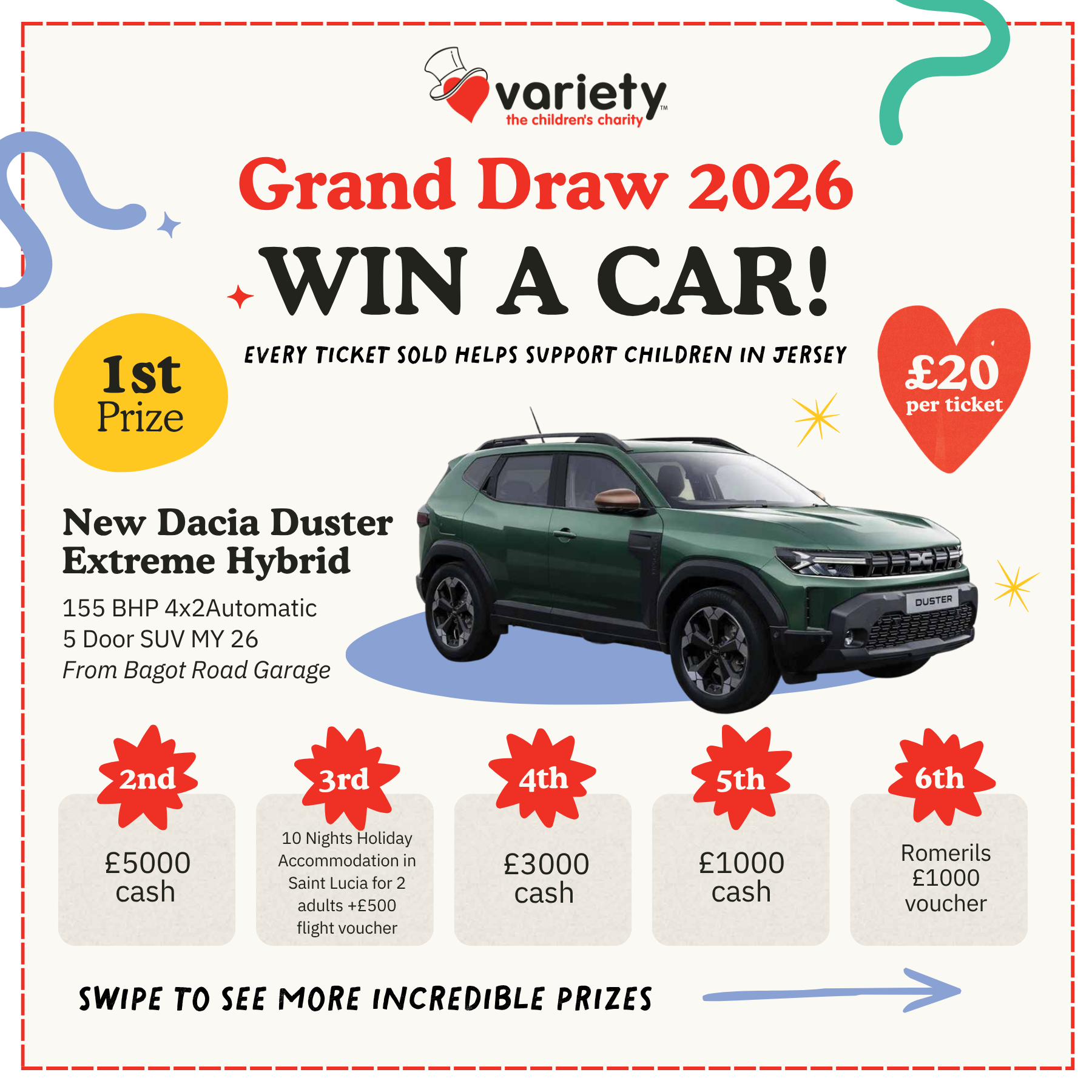 Variety, the Children's Charity of Jersey Facebook ad