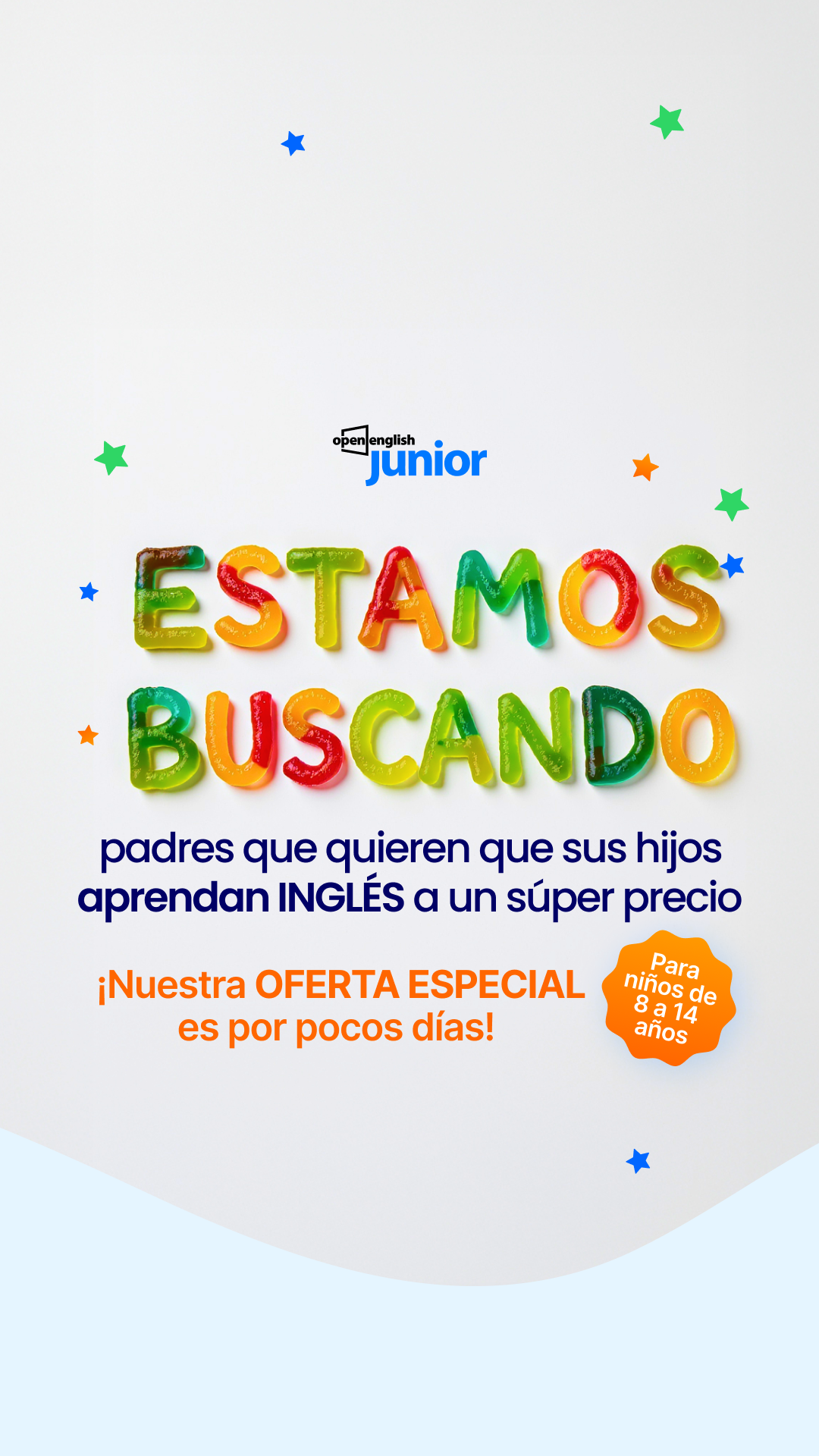 Open English Junior Facebook ad