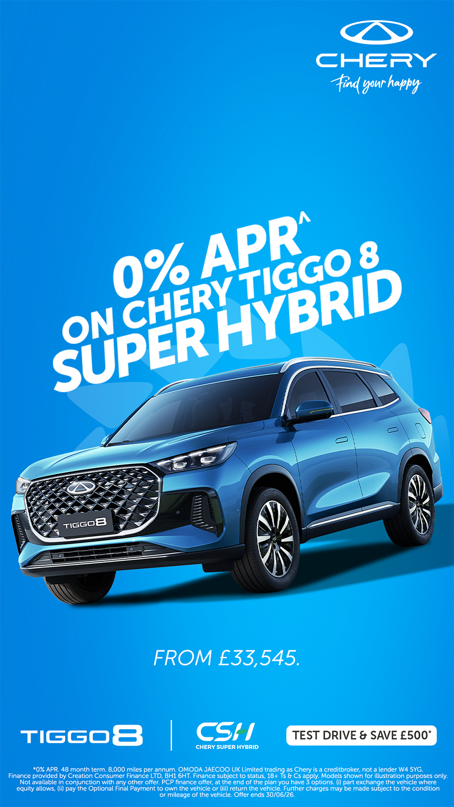 Chery UK Facebook ad from Apr 21, 2026